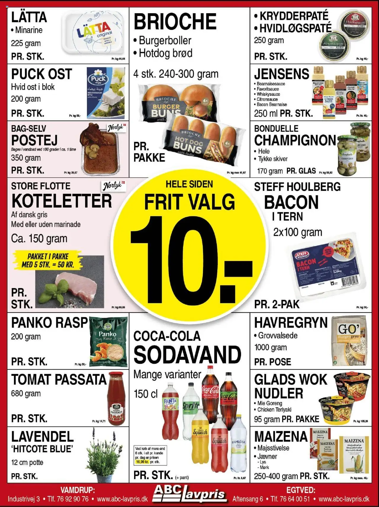 Abc Lavpris Tilbudsavis gyldig fra 20.08.2025 | Side: 3 | Produkter: Brød, Coca Cola, Havregryn, Burgerboller