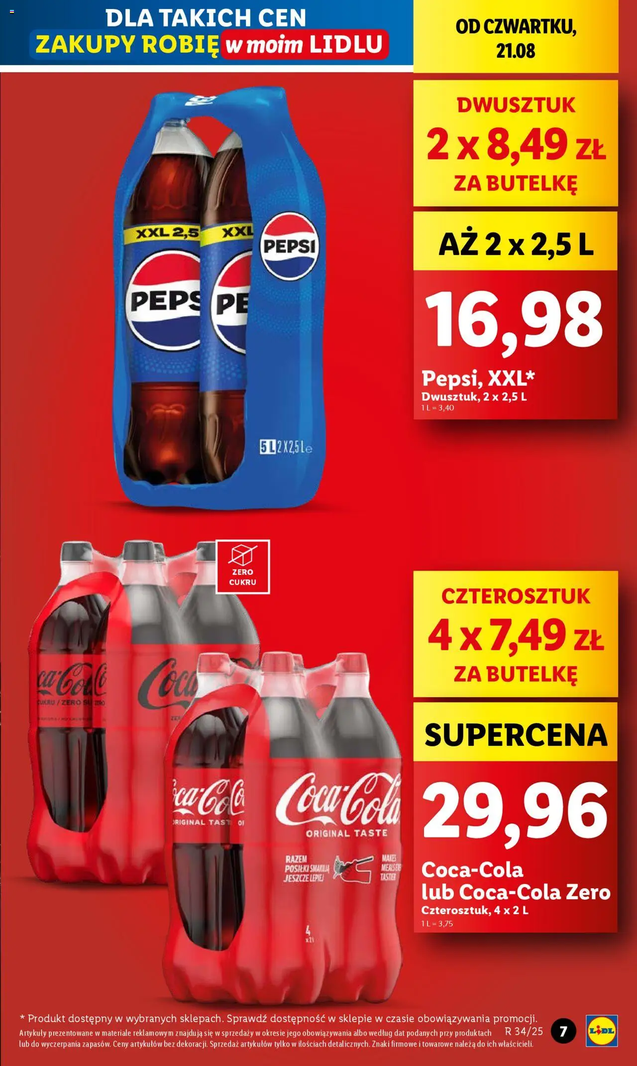 Lidl Gazetka od 21.08.2025 | Strona: 7 | Produkty: Pepsi
