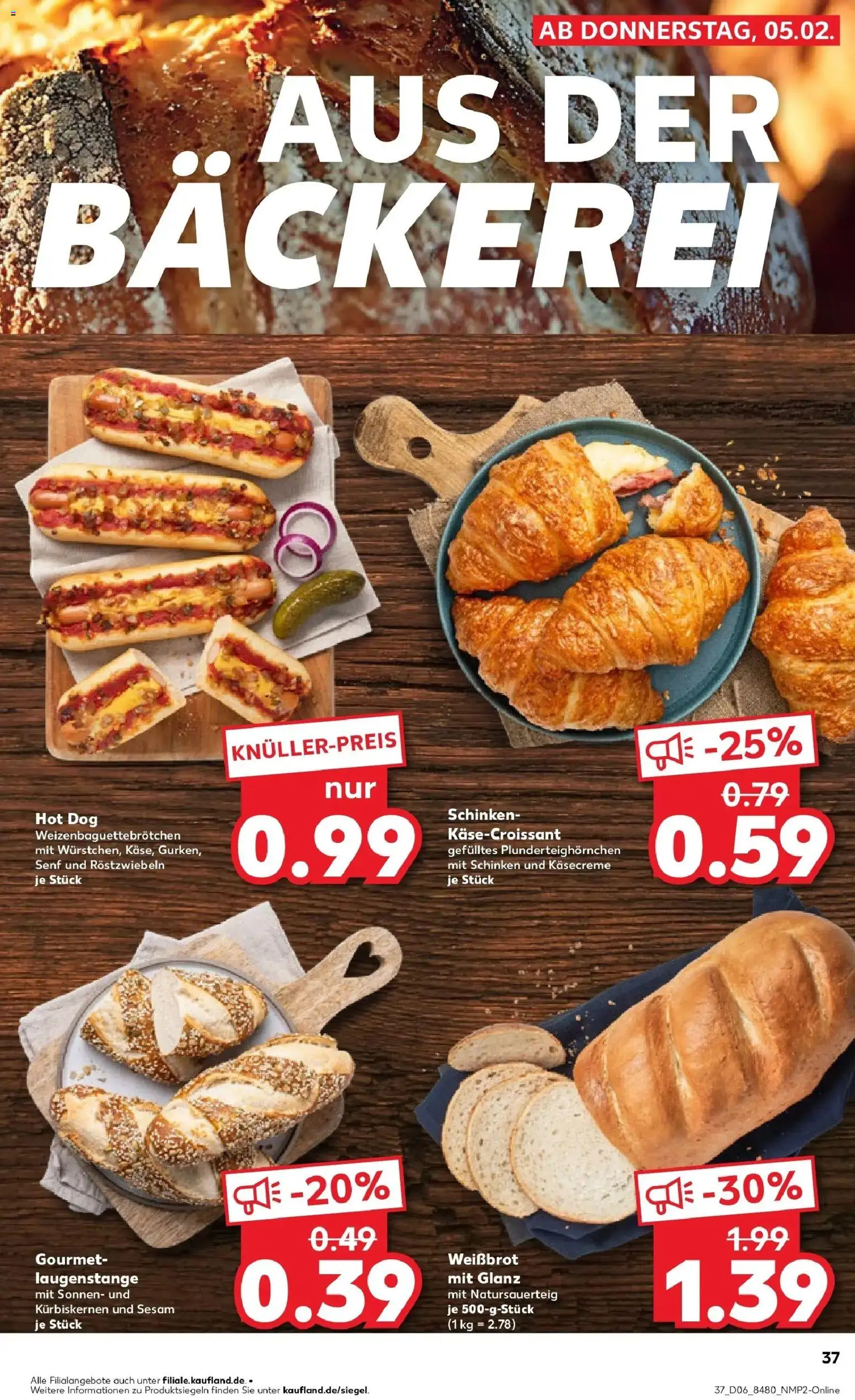 Kaufland prospekt Göppingen	 – gültig ab 09.02.2026 | Seite: 39 | Produkte: Bäckerei, Schinken