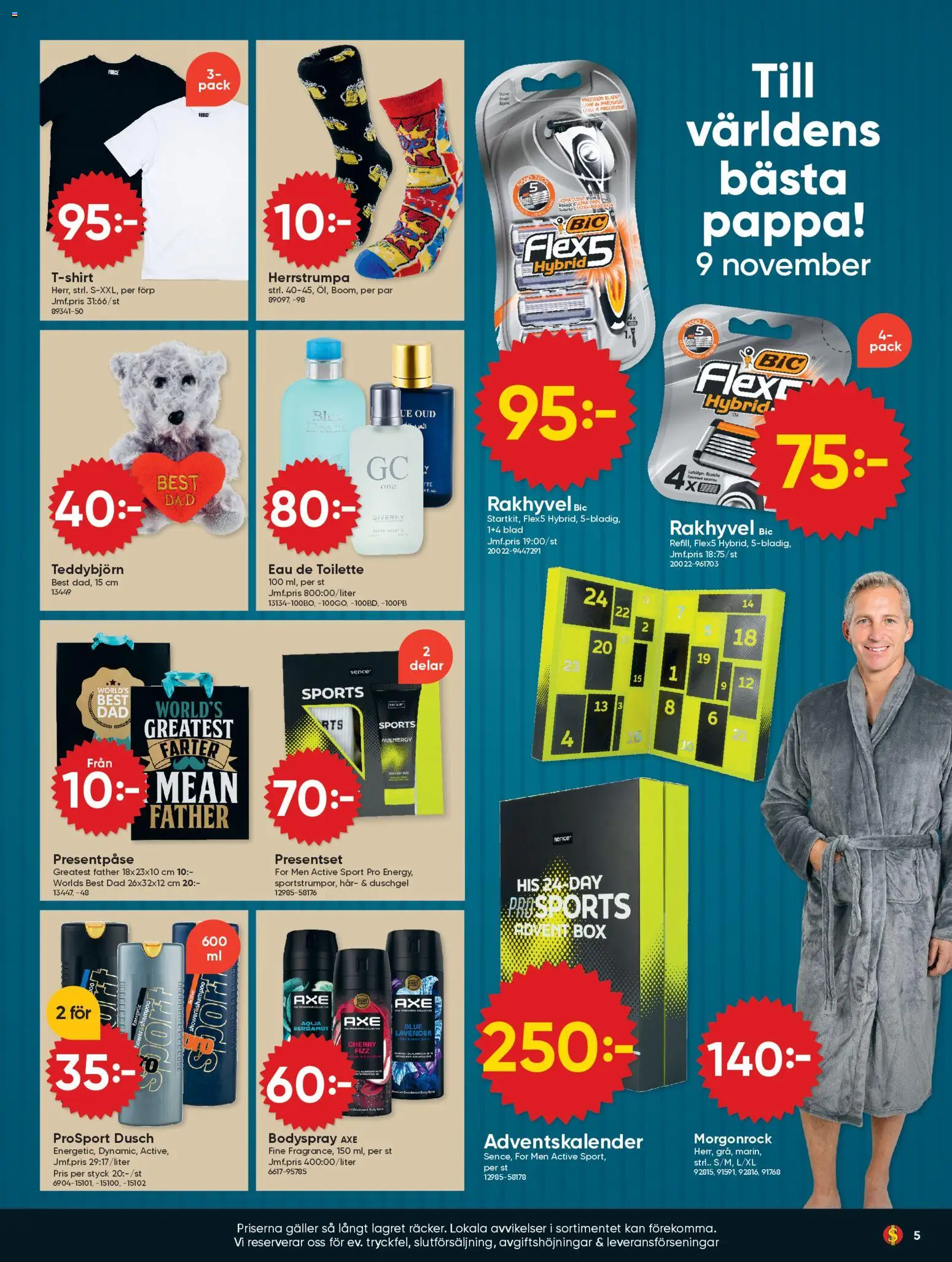 Dollar Store reklamblad aktuell från 03.11.2025 | Sida: 5 | Produkter: Eau de toilette, Galler, Dusch, Rakhyvel