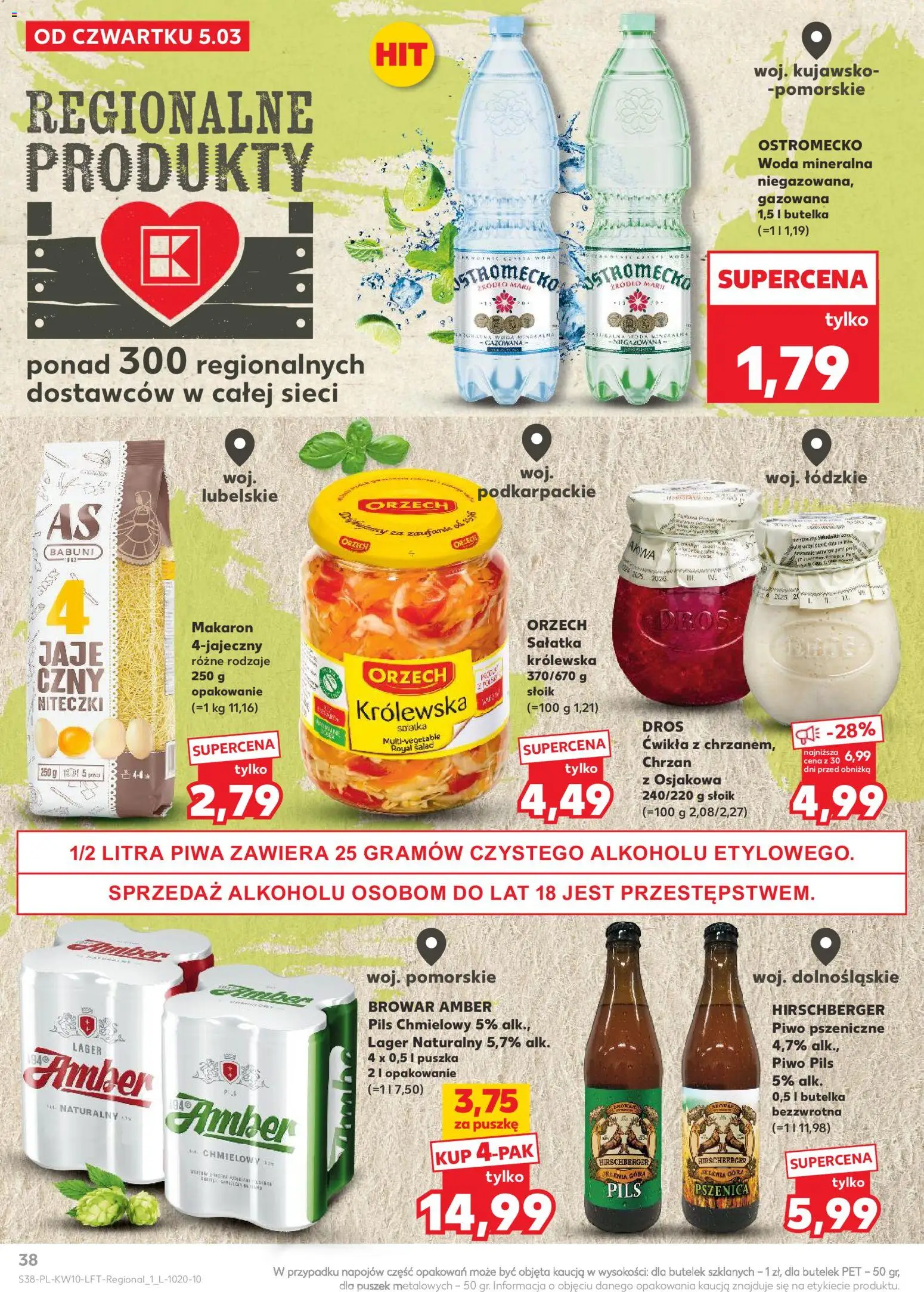 Kaufland gazetka od 05.03.2026 | Strona: 38 | Produkty: Karta, Kurczak, Zupa, Sałatka