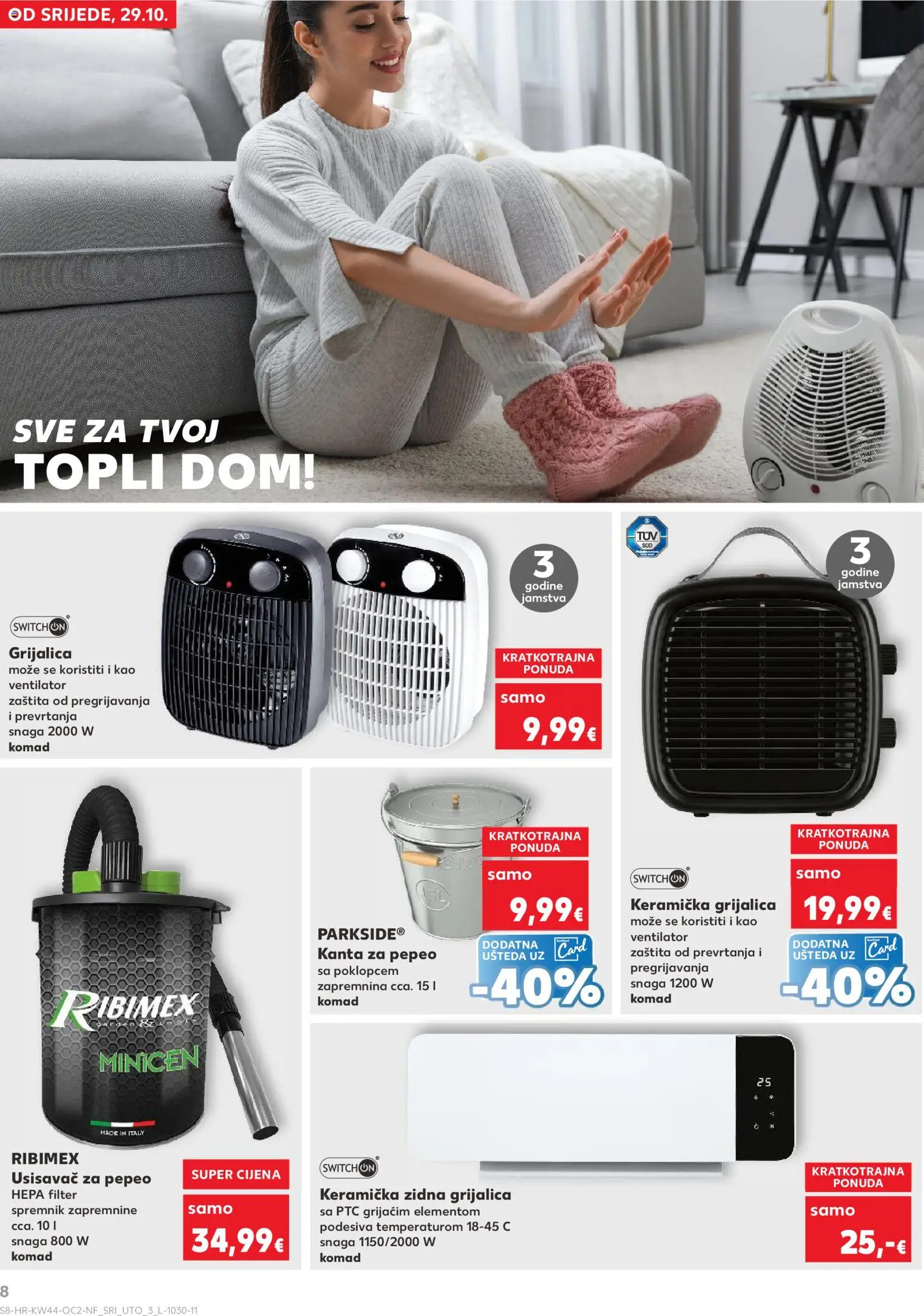 Kaufland katalog | vrijedi od 29.10.2025 | Stranica: 8 | Proizvodi: Usisavač, Ventilator