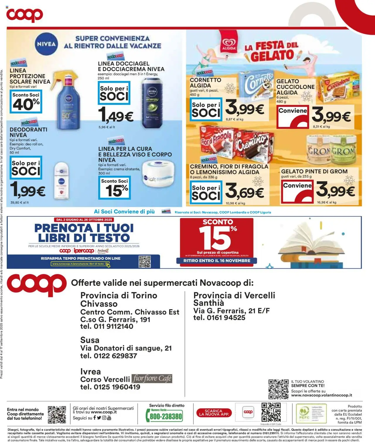 Volantino COOP del 04.09.2025 | Pagina: 33 | Prodotti: Tè, Cornetto, Gelato, Data