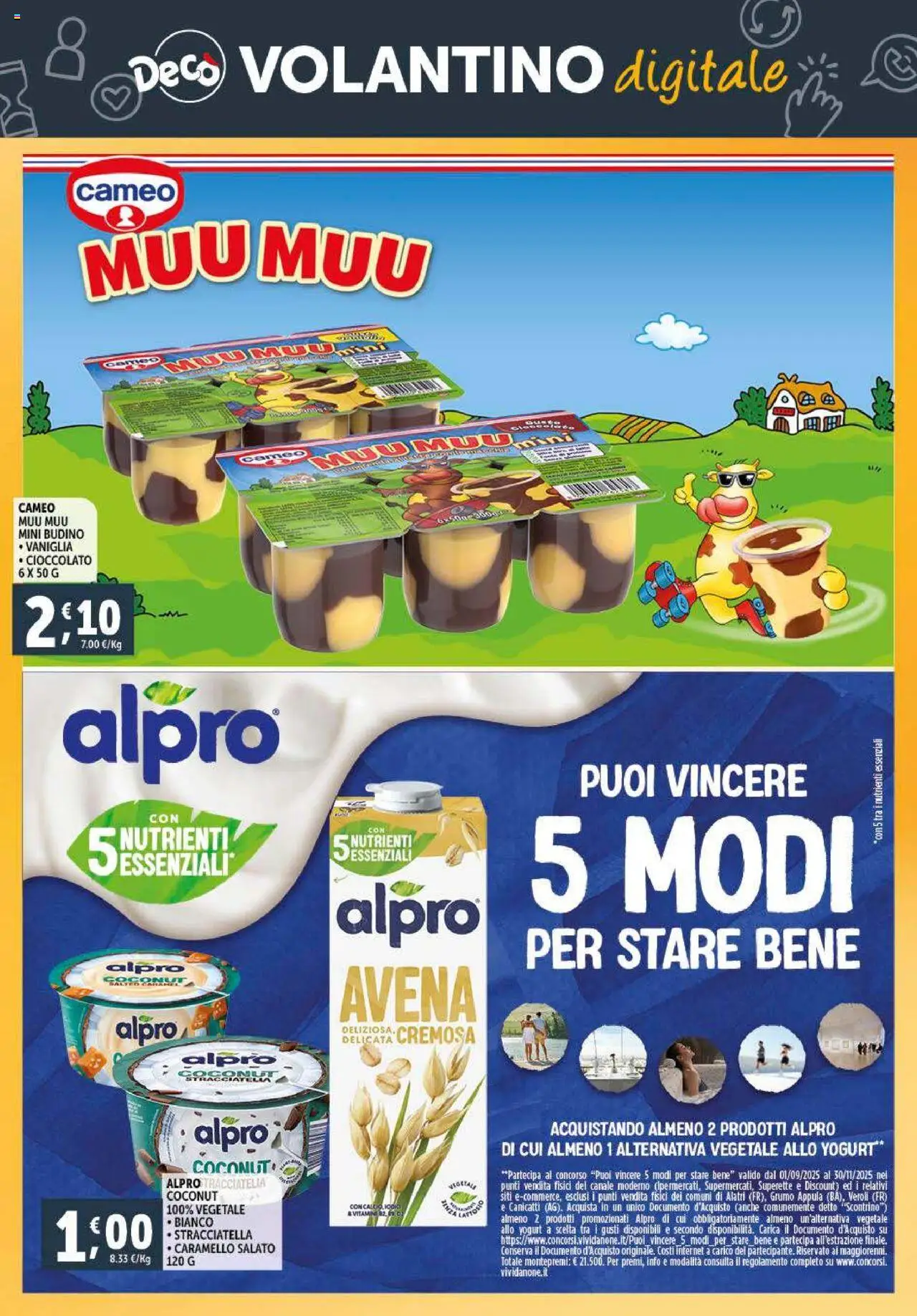 Volantino Decò del 23.09.2025 | Pagina: 23 | Prodotti: Yogurt, Cioccolato, Budino, Stracciatella