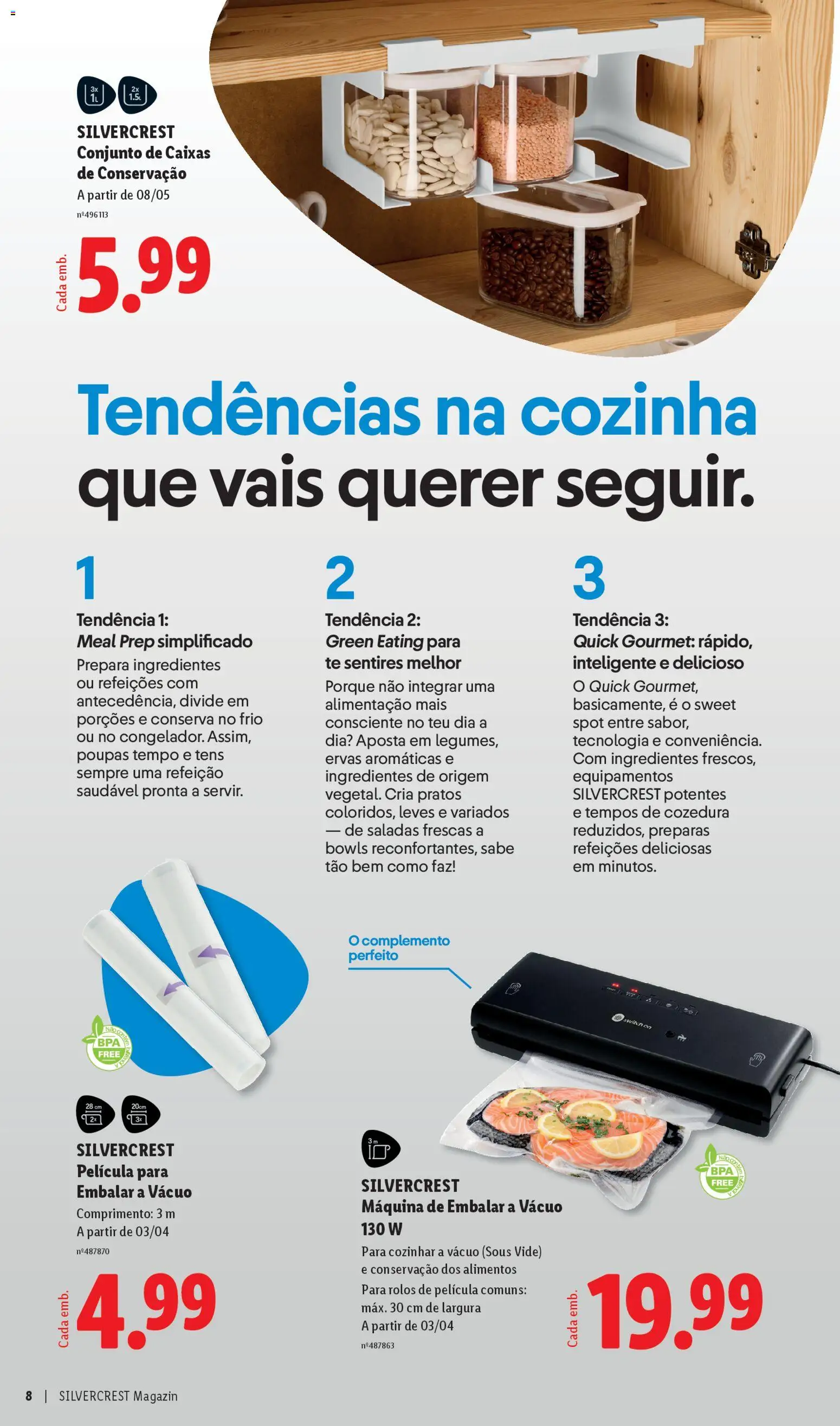 Lidl folheto │ válido de 31.03.2026 | Página: 8 | Produtos: Pratos, Saladas