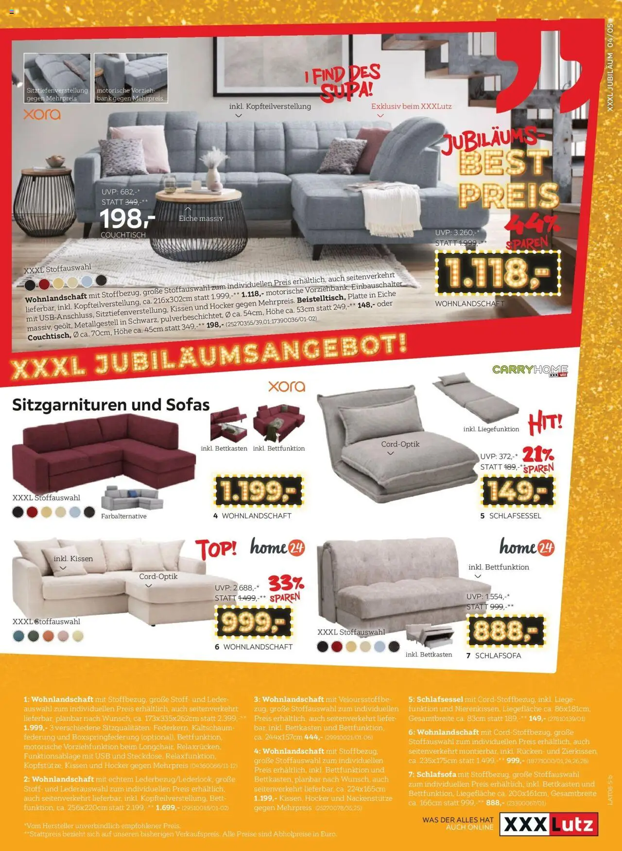 XXXLutz - Best Preis gültig ab 05.08.2025 | Seite: 5 | Produkte: USB, Bett, Kissen, Couchtisch