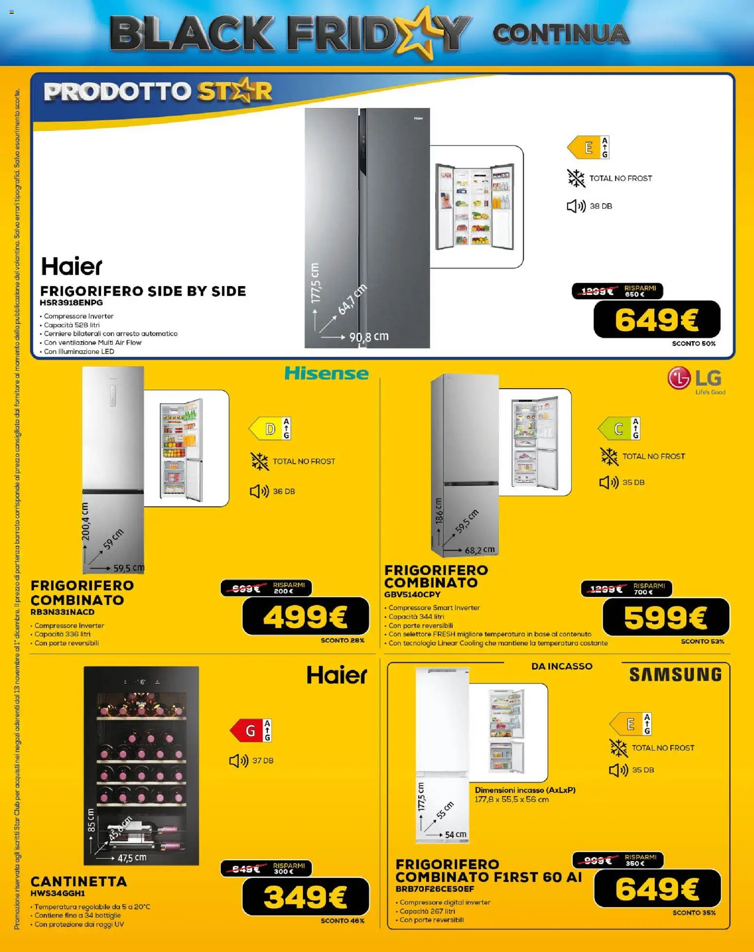Volantino Euronics del 13.11.2025 | Pagina: 26 | Prodotti: Compressore, Frigorifero, Samsung