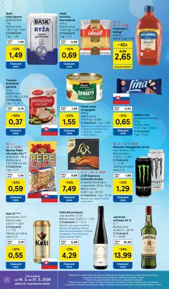 Tesco leták platný od 18.03.2026 | Strana: 26 | Produkty: Jameson, Káva, Tarhoňa, Špagety