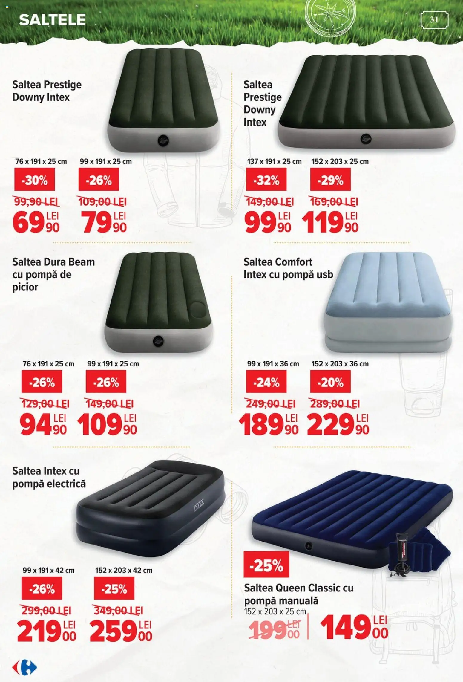 Noul catalog Carrefour – valabil de la 15.04.2026 | Pagină: 31 | Produse: Usb, Saltea
