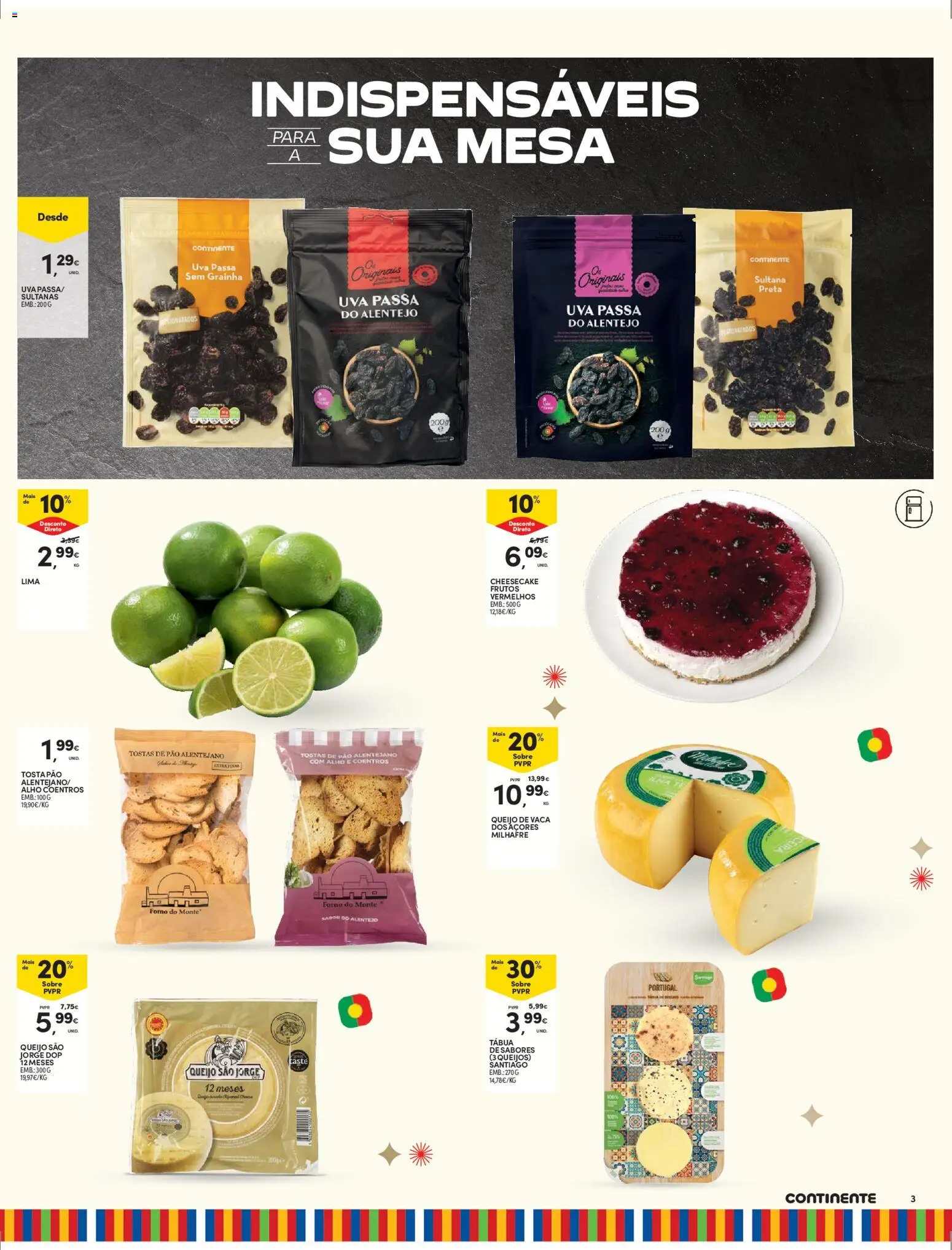 Continente - Madeira │ válido de 26.12.2025 | Página: 3 | Produtos: Tábua, Forno, Mesa, Queijo