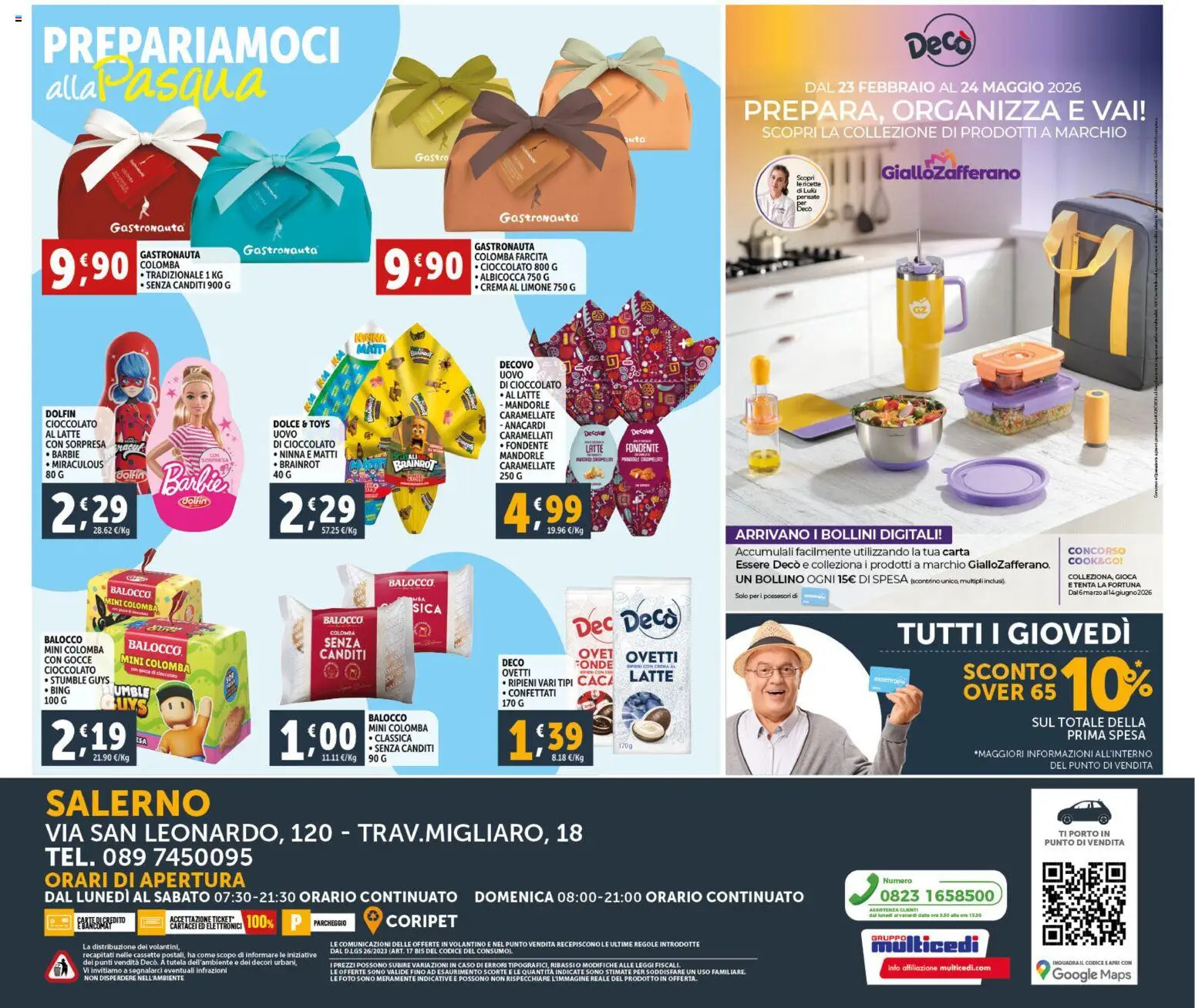 Volantino Decò del 23.02.2026 | Pagina: 20 | Prodotti: Crema, Cioccolato, Latte, Mandorle