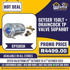 Laduma Hardware specials catalogue – valid from 20.10.2025