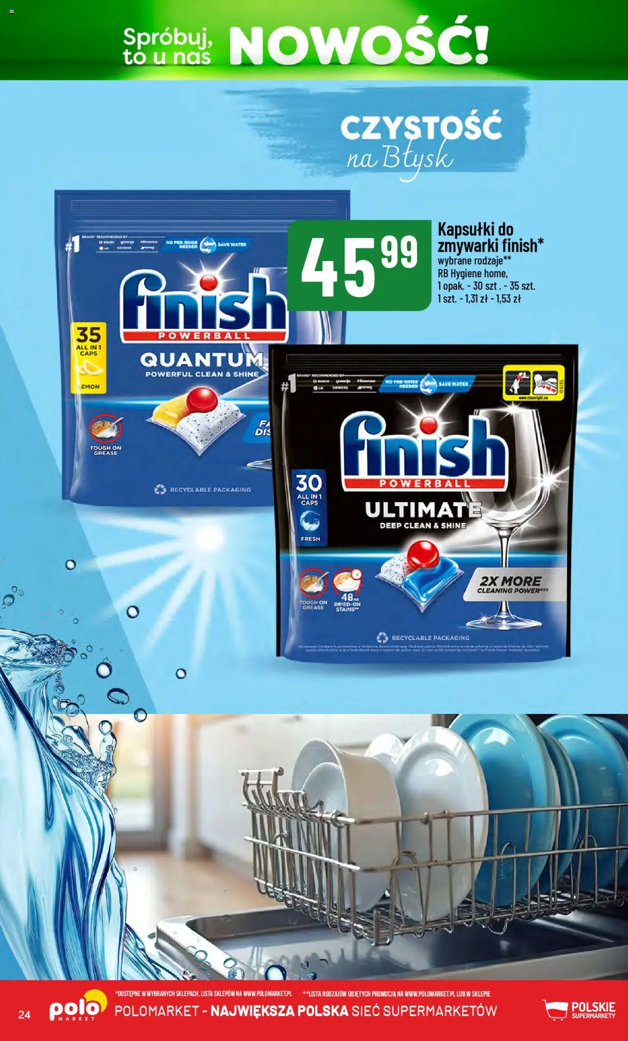 POLOmarket Gazetka - Nowości od 14.10.2025 | Strona: 24 | Produkty: Finish