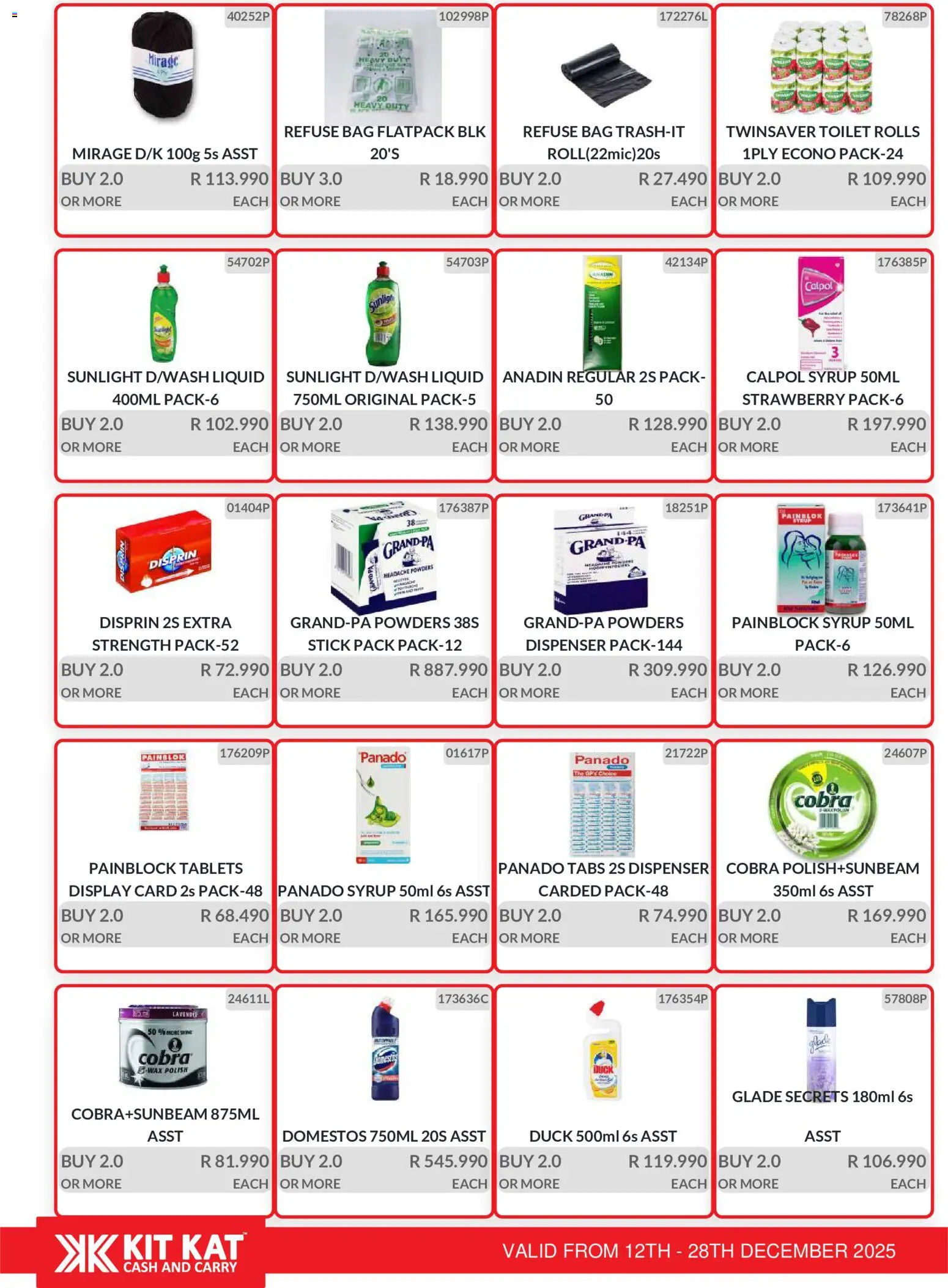 New KIT KAT Cash & Carry catalogue – valid from 12.12.2025 | Page: 14 | Products: Bag, Toilet, Syrup