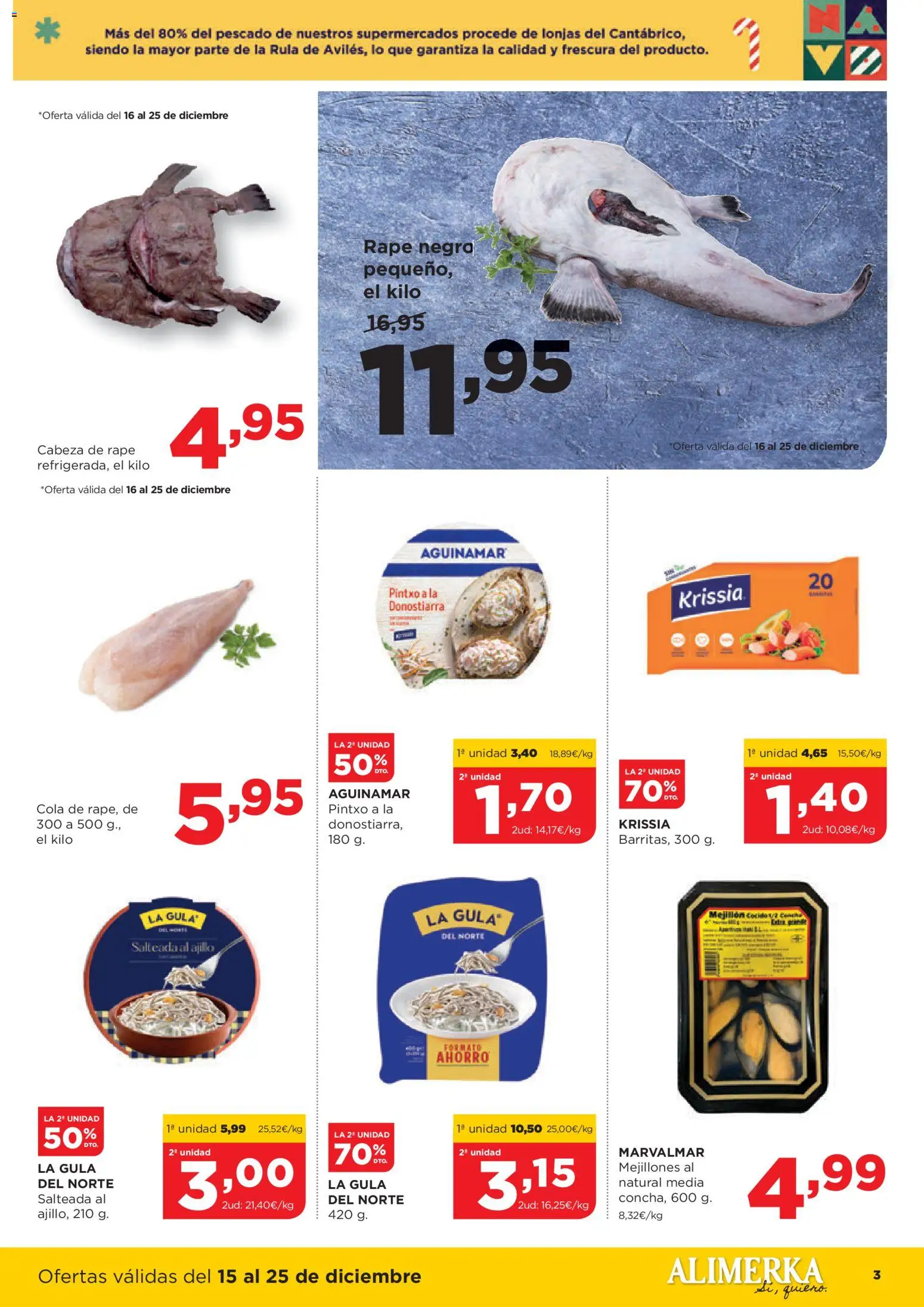 Alimerka folleto │ válido desde el 15.12.2025 | Página: 3 | Productos: Pescado