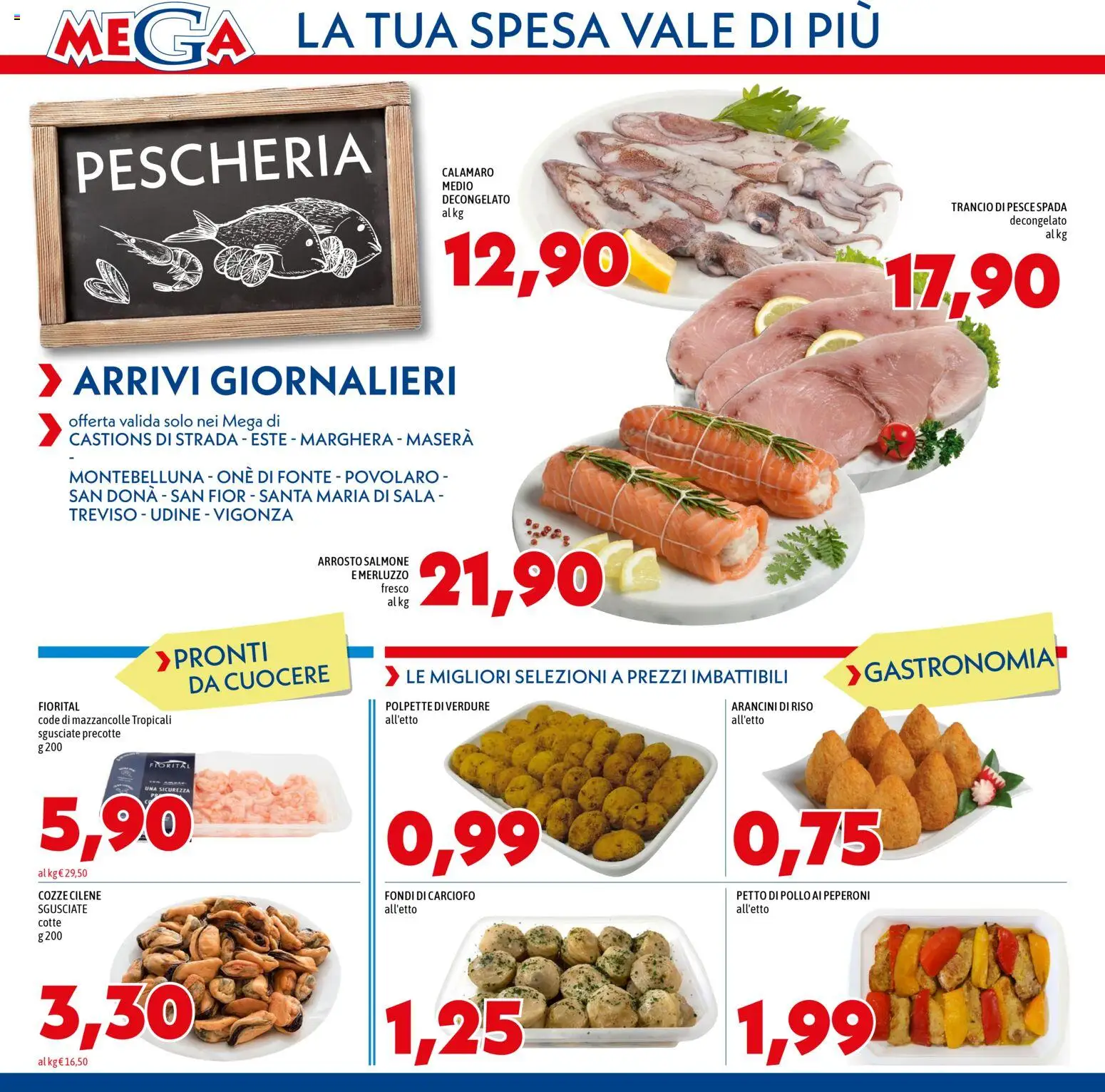 Volantino Mega del 13.11.2025 | Pagina: 2 | Prodotti: Arrosto, Salmone, Pesce, Merluzzo