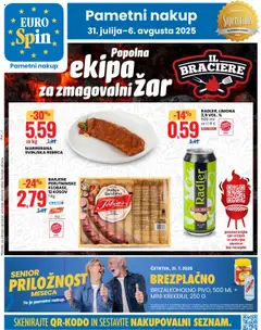 Eurospin katalog - pregled letaka veljavnega od 31.07.2025