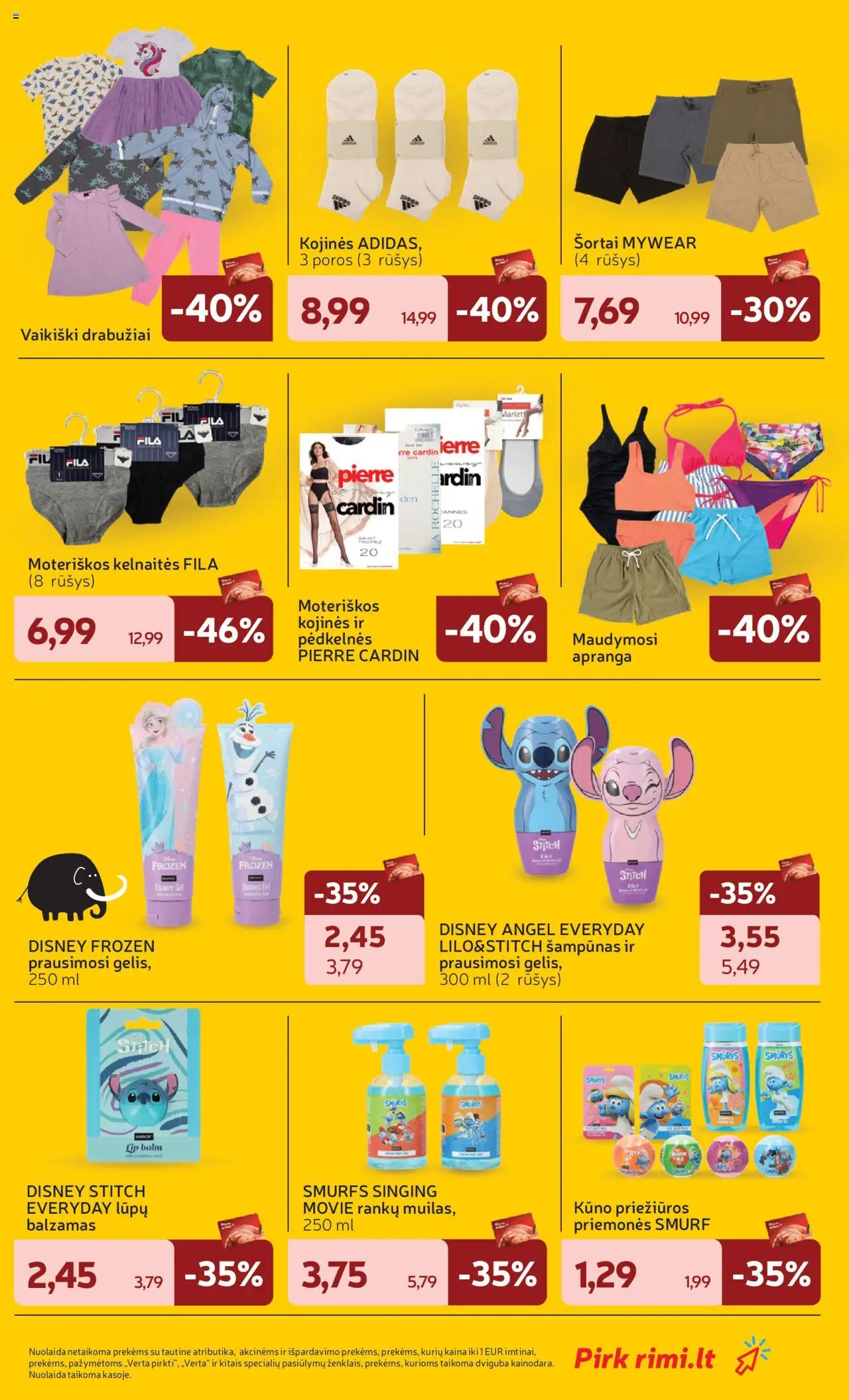 Rimi leidinys│galioja nuo 01.07.2025 | Puslapis: 7 | Prekių: Pėdkelnės, Šampūnas, Drabužiai, Kojinės