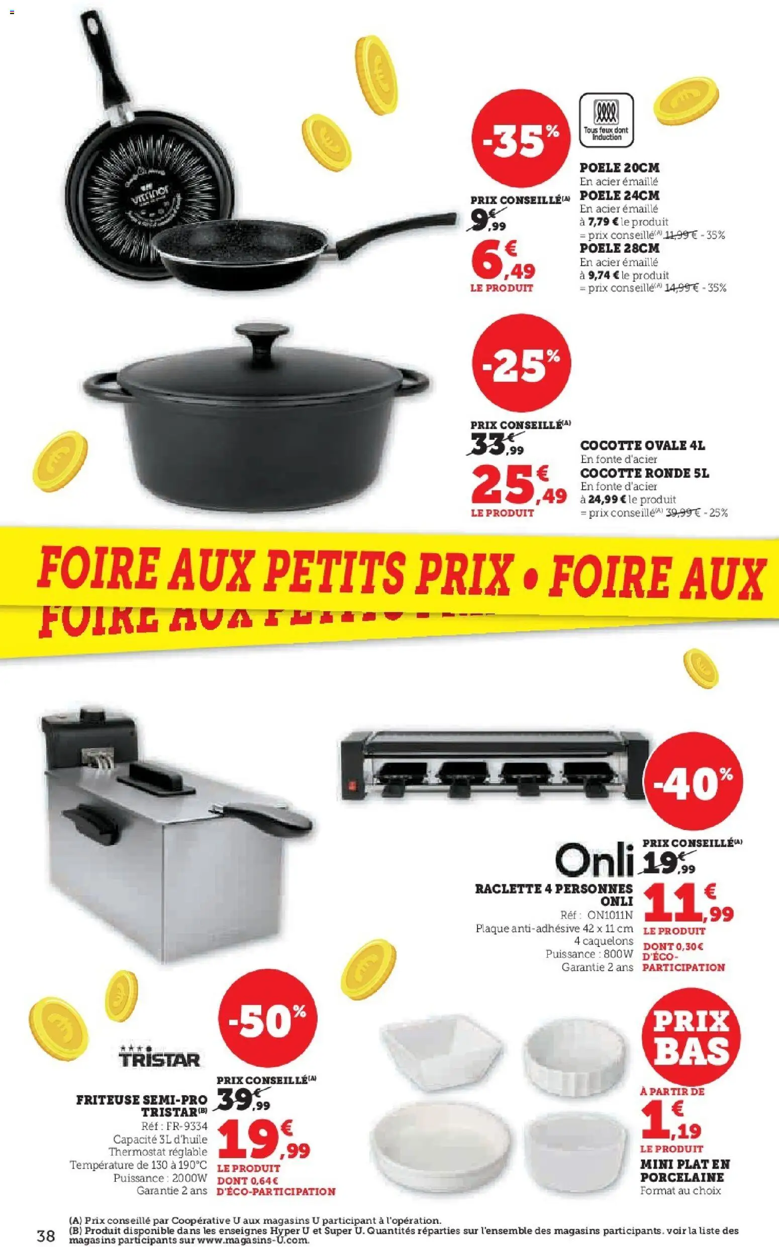 {H1} | Page: 38 | Produits: Poêle, Friteuse, Porcelaine, Raclette