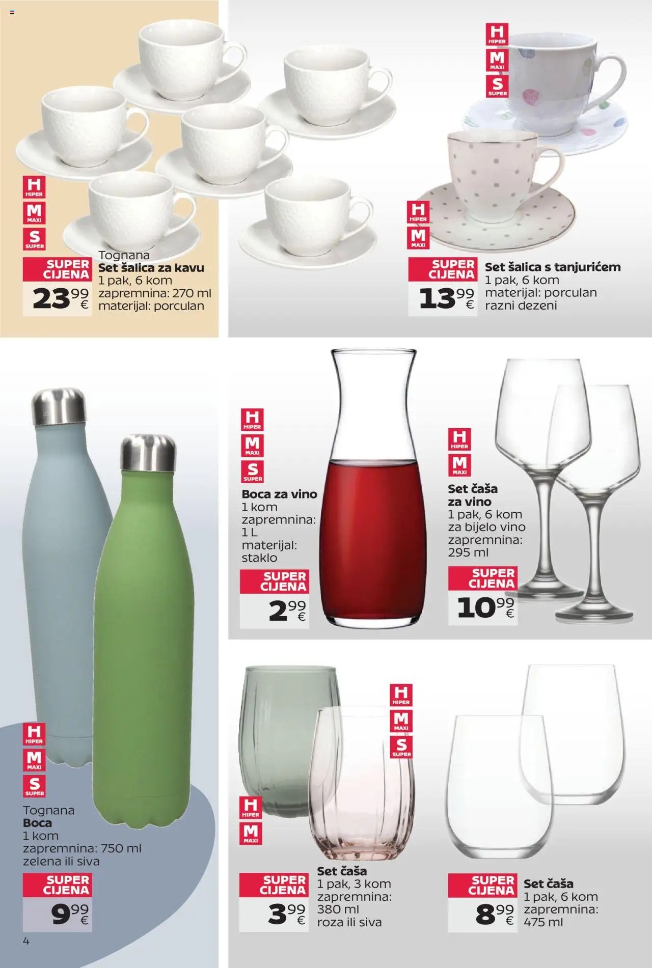 Tommy katalog | vrijedi od 22.09.2025 | Stranica: 4 | Proizvodi: Bijelo vino, Tognana, Vino, Šalica