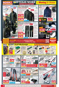 Norma Flugblatt ab 20.10.2025 gültig | Seite: 4 | Produkte: Jacke, Tasche, Adapter, Box