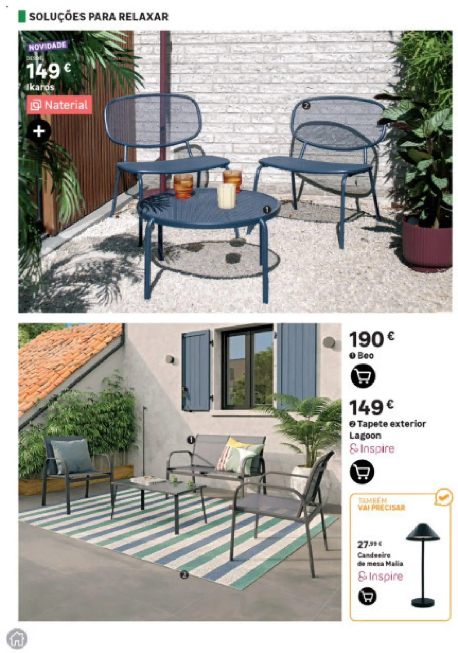 Leroy Merlin Arquipélago da Madeira Jardim │ válido de 12.03.2026 | Página: 26 | Produtos: Candeeiro, Mesa, Tapete