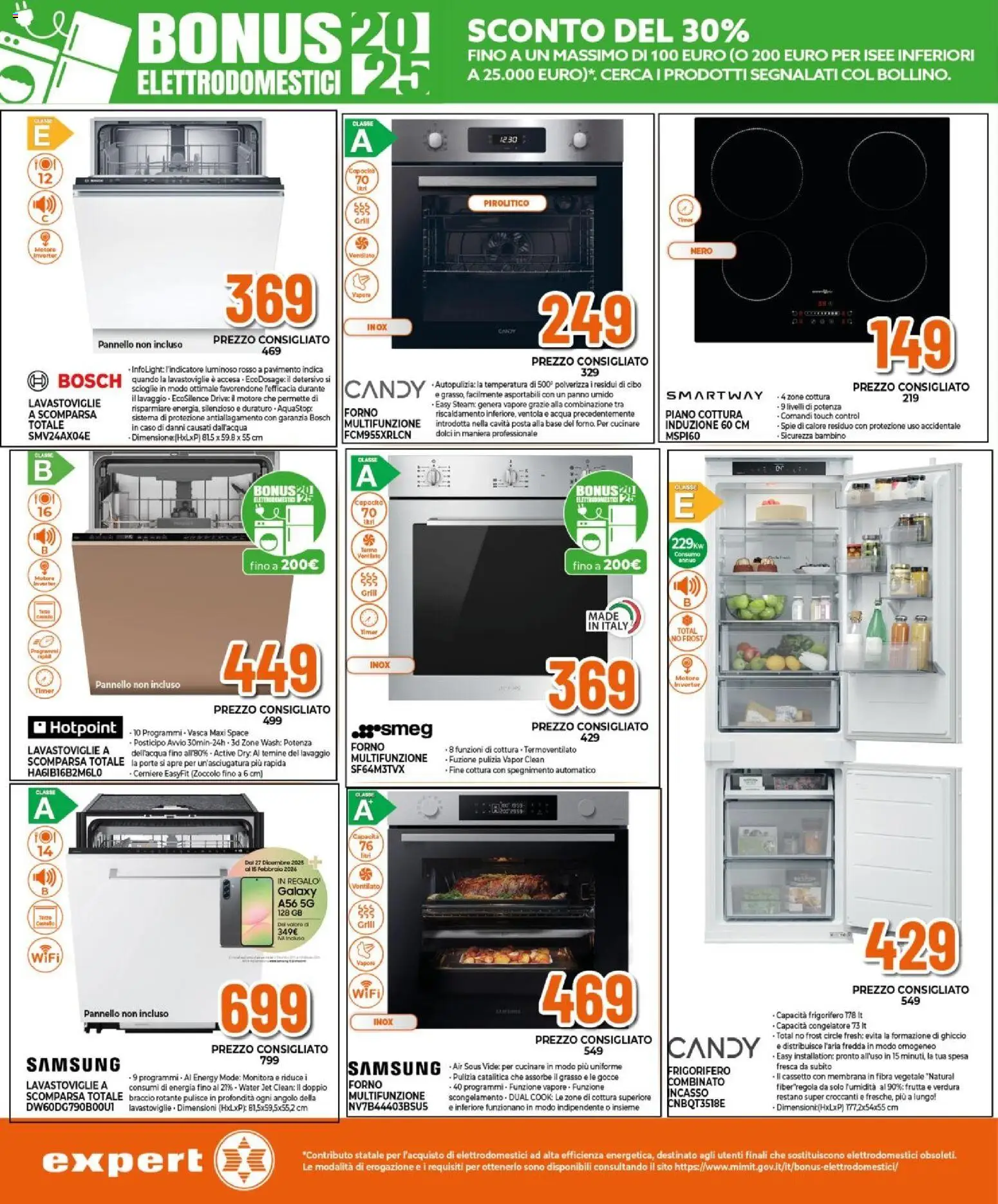 Volantino Expert del 27.12.2025 | Pagina: 6 | Prodotti: Acqua, Frutta, Piano cottura, Samsung