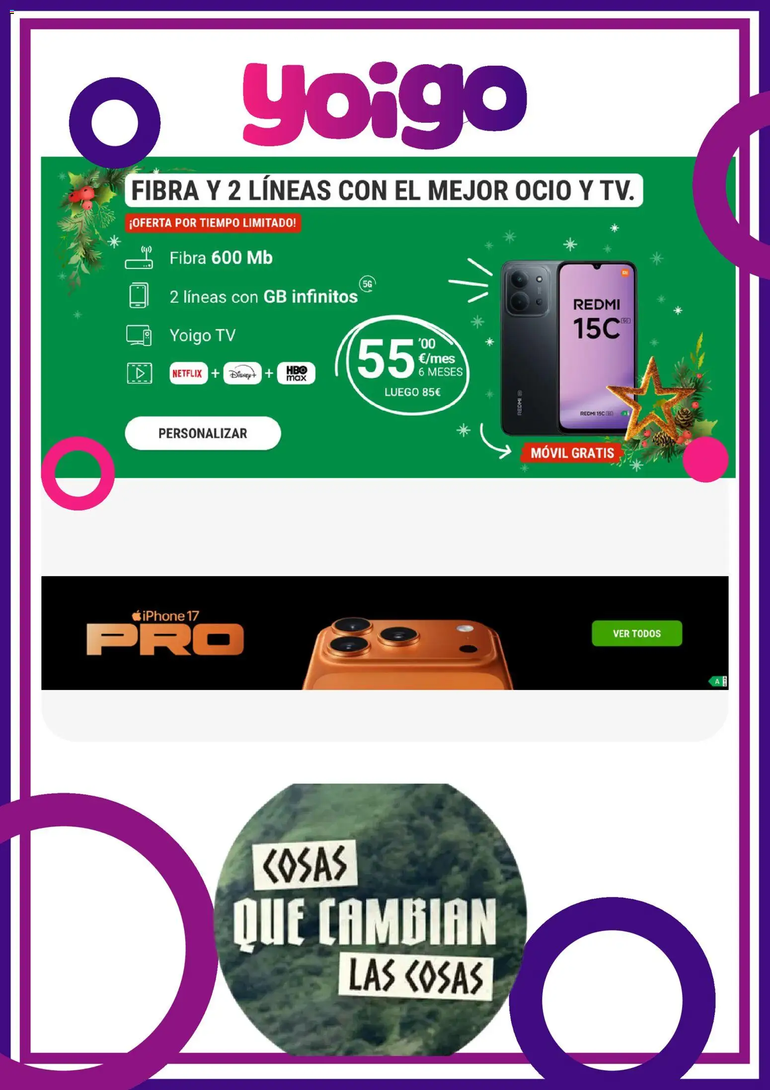 Yoigo ofertas │ válido desde el 15.12.2025 | Página: 1 | Productos: Iphone