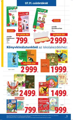 Lidl akciós ujság - amely érvényes a következő dátumtól: 31.07.2025 | Oldal: 13