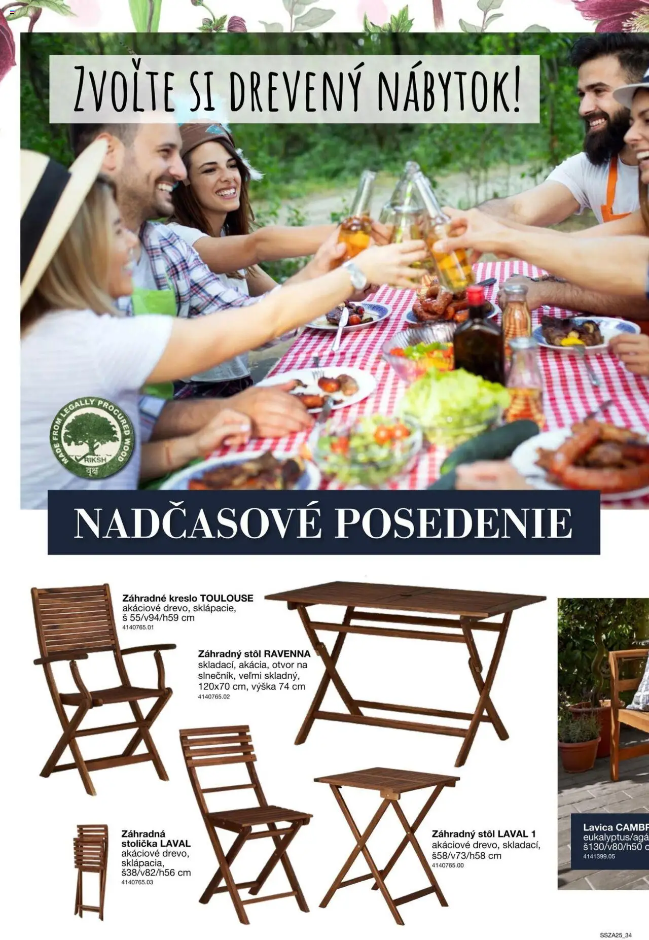 Nové Sconto nábytok akcie – leták je platný od 21.02.2025 | Strana: 34 | Produkty: Nábytok, Stôl, Záhradný stôl, Záhradne kreslo