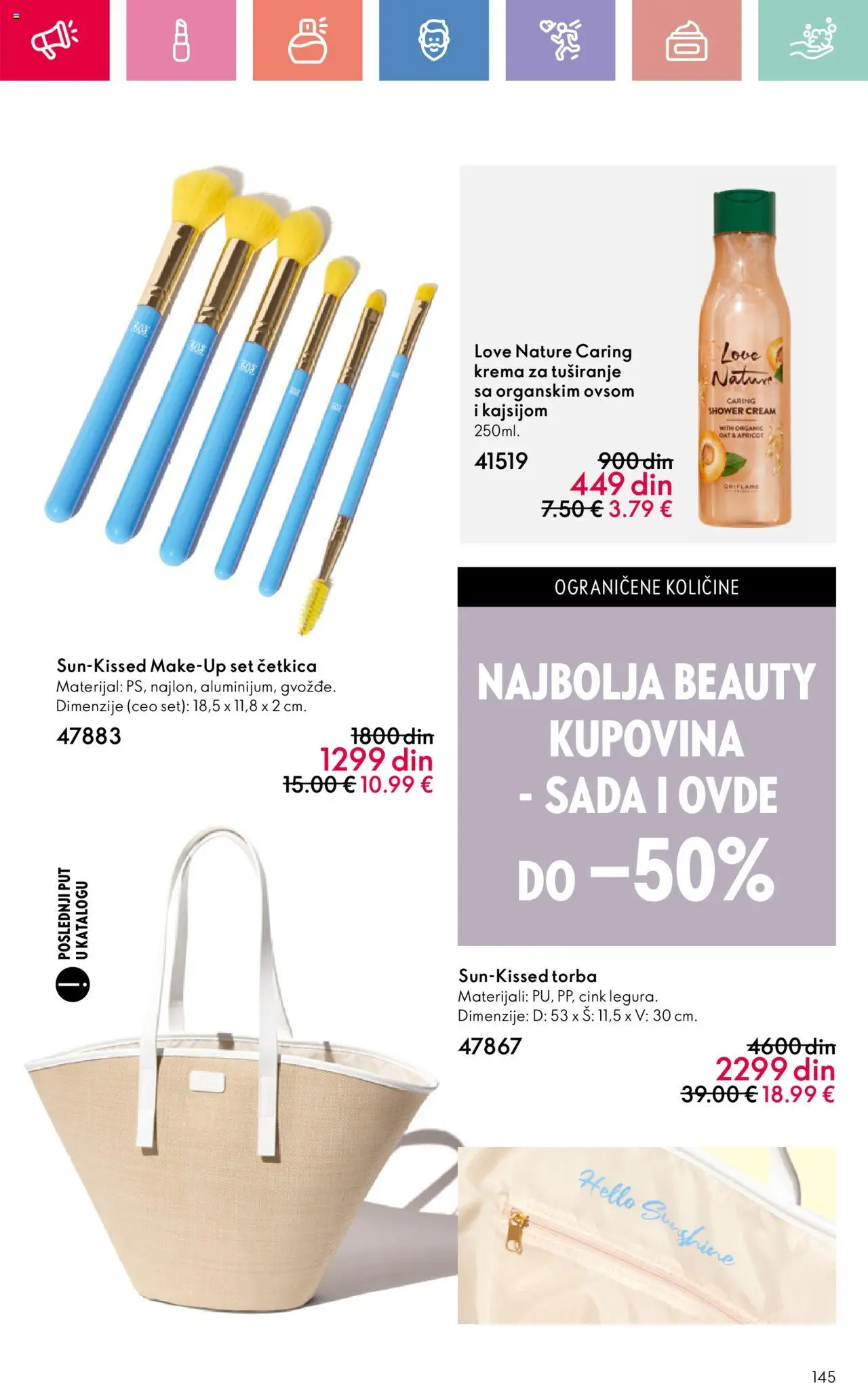 Oriflame katalog - važi od 03.08.2025 | Strana: 145 | Proizvode: Krema, Torba