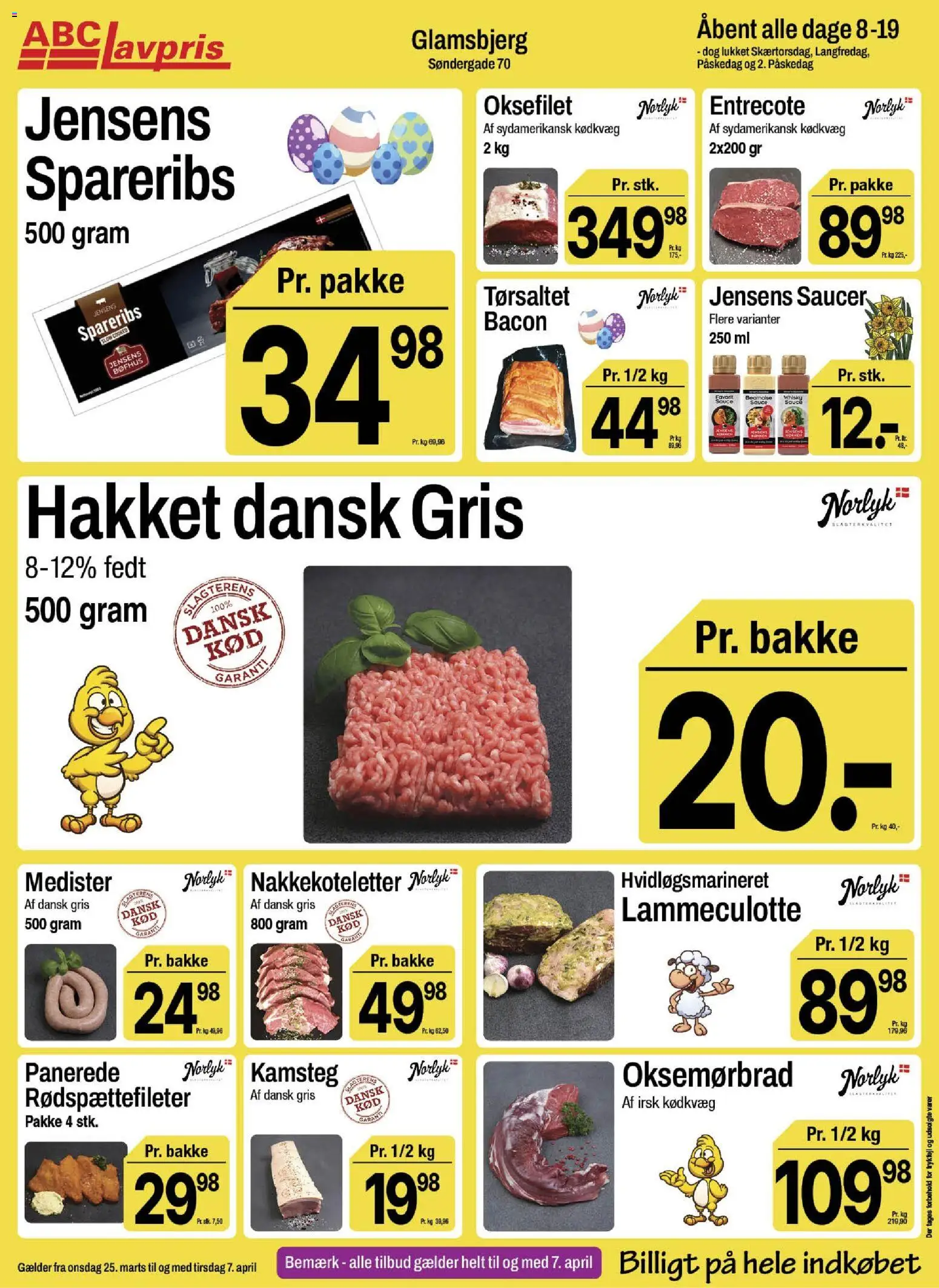 Abc Lavpris tilbudsavis – gyldig fra 25.03.2026 | Side: 8 | Produkter: Whisky, Spareribs, Entrecote, Bacon