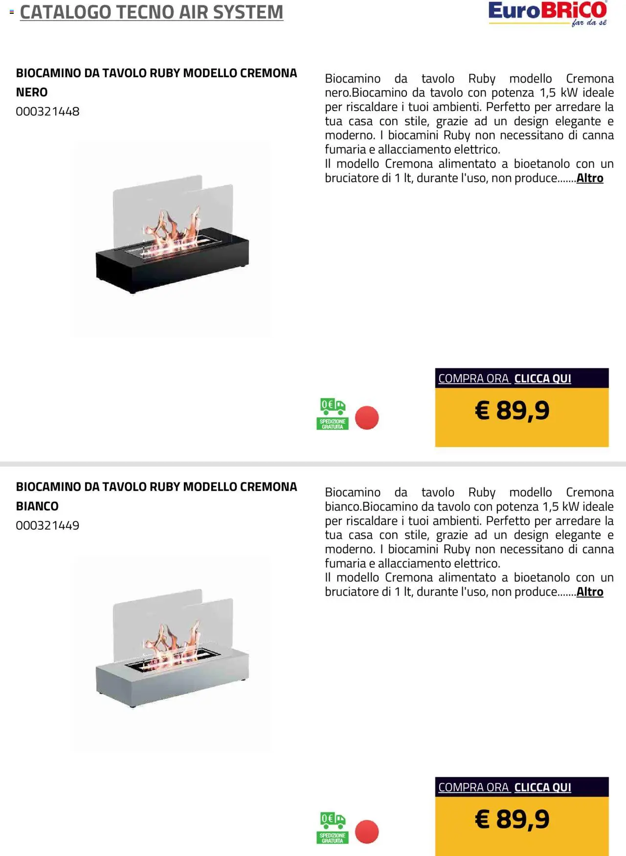 Volantino Eurobrico del 23.07.2025 | Pagina: 6 | Prodotti: Tavolo