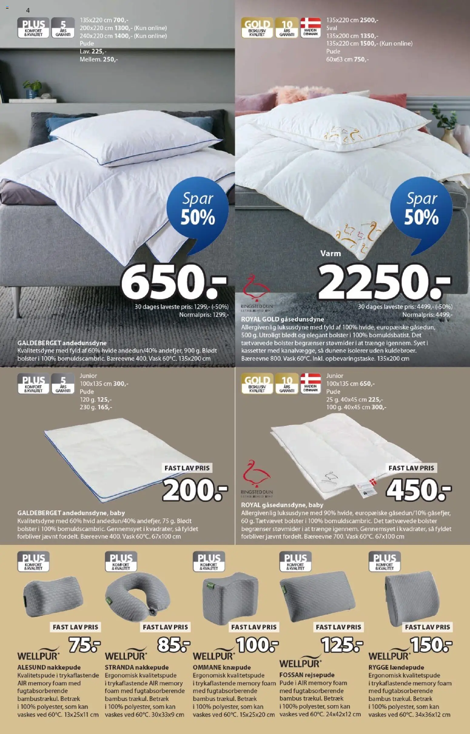 JYSK tilbudsavis – gyldig fra 30.01.2026 | Side: 4 | Produkter: Pude, Søm