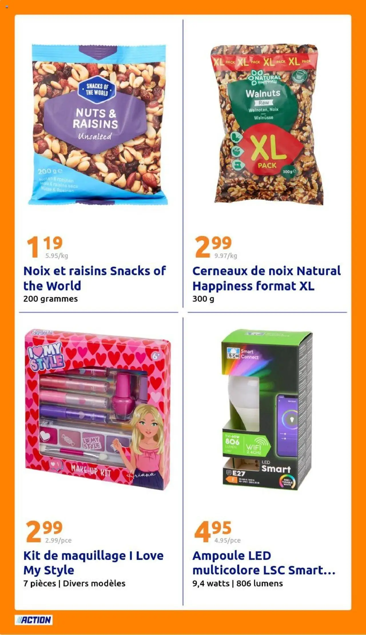 {H1} | Page: 24 | Produits: Raisins secs, Maquillage, Thé, Noix