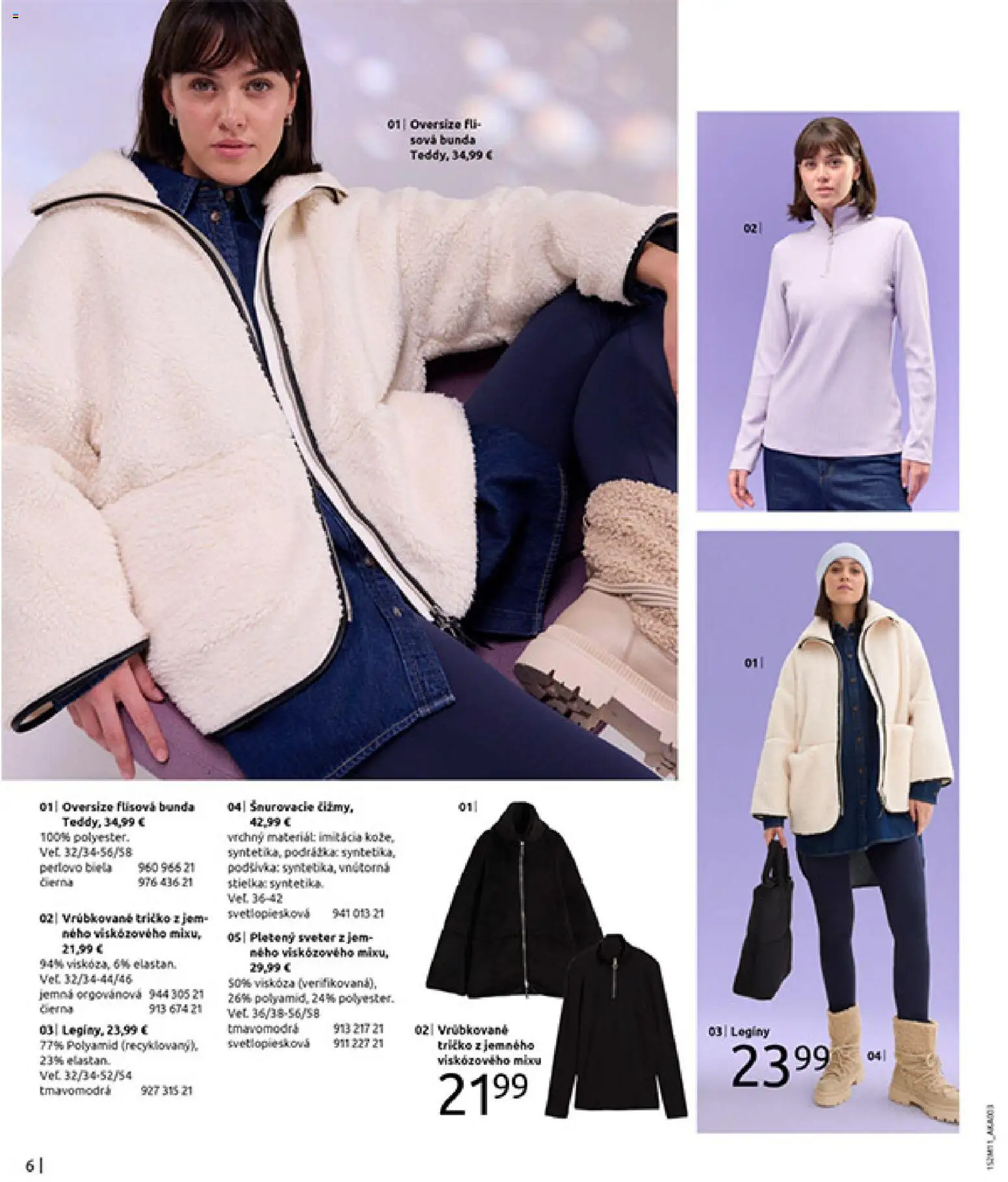 Nové Bonprix akcie – leták je platný od 16.12.2025 | Strana: 8 | Produkty: Tričko, Sveter, Bunda, Legíny