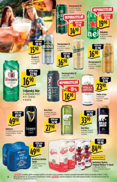 Albert katalog - Hypermarket od 16.07.2025 | Strana: 6 | Produkty: Staropramen 10, Budvar, Krušovice Bohém, Staropramen 12
