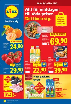 Lidl erbjudanden - Förhandsvisning av reklamblad från butik Lidl aktuell från 09.03.2026