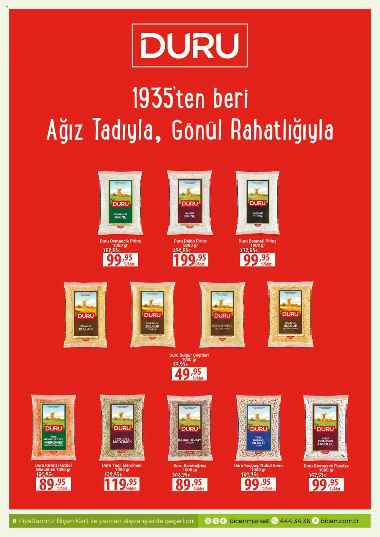Biçen Market Katalog - 08.10.2025 tarihinden itibaren geçerlidir | Sayfa: 6 | Ürünler: Fasulye, Ravioli, Pirinç