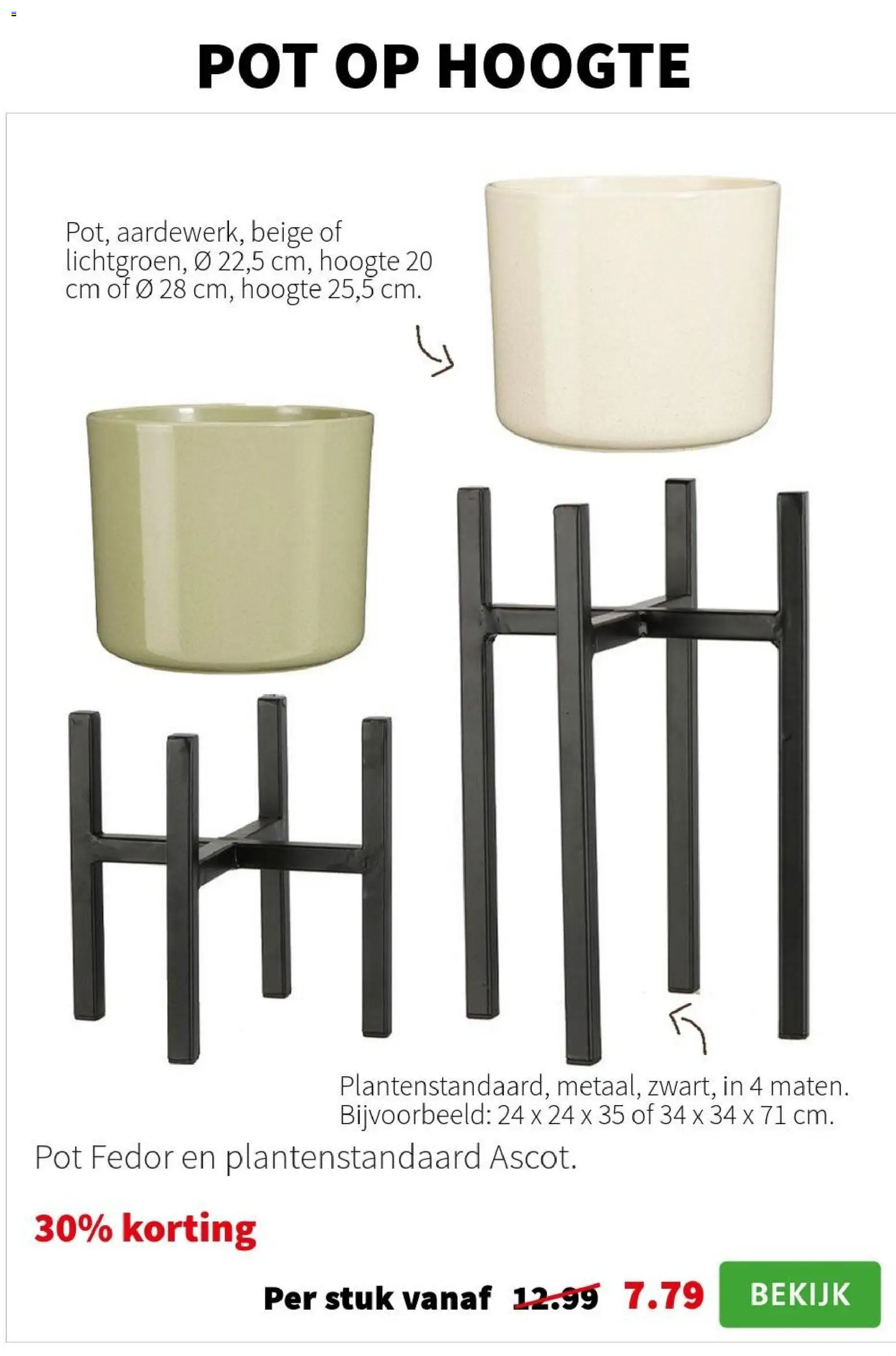 {H1} | Pagina: 9 | Producten: Pot