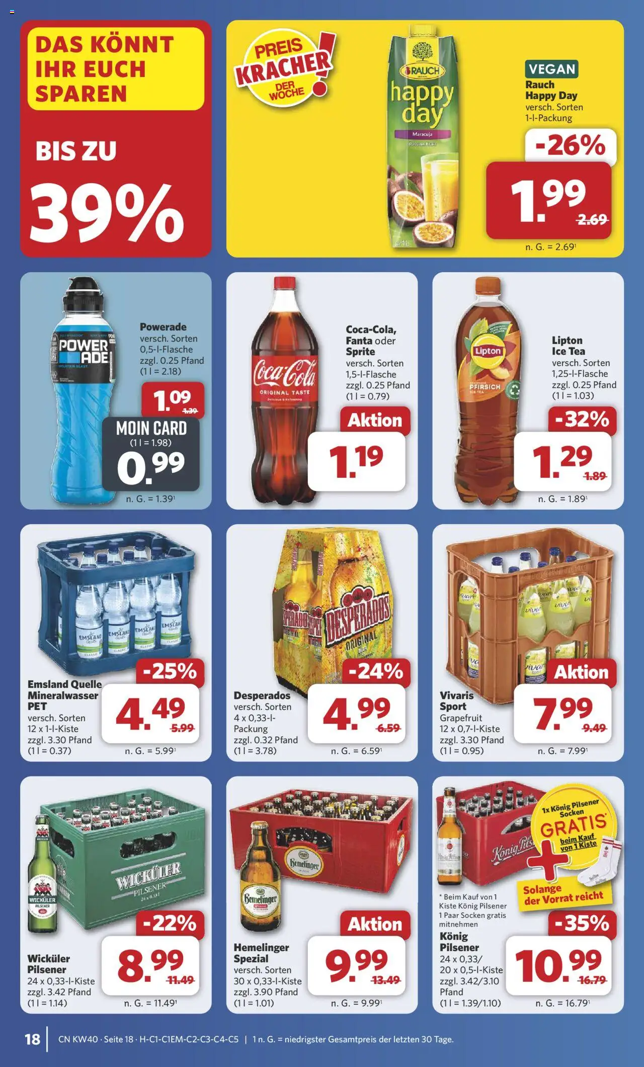 Combi Prospekt 	 – gültig ab 29.09.2025 | Seite: 22 | Produkte: Fanta, Sprite, Grapefruit, Desperados
