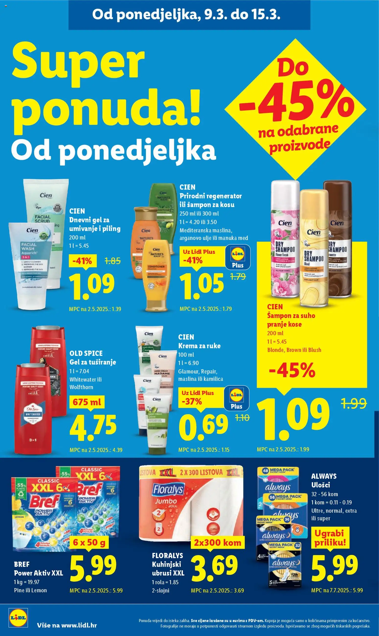 Lidl katalog | vrijedi od 09.03.2026 | Stranica: 20 | Proizvodi: Regenerator, Piling, Krema, Old Spice