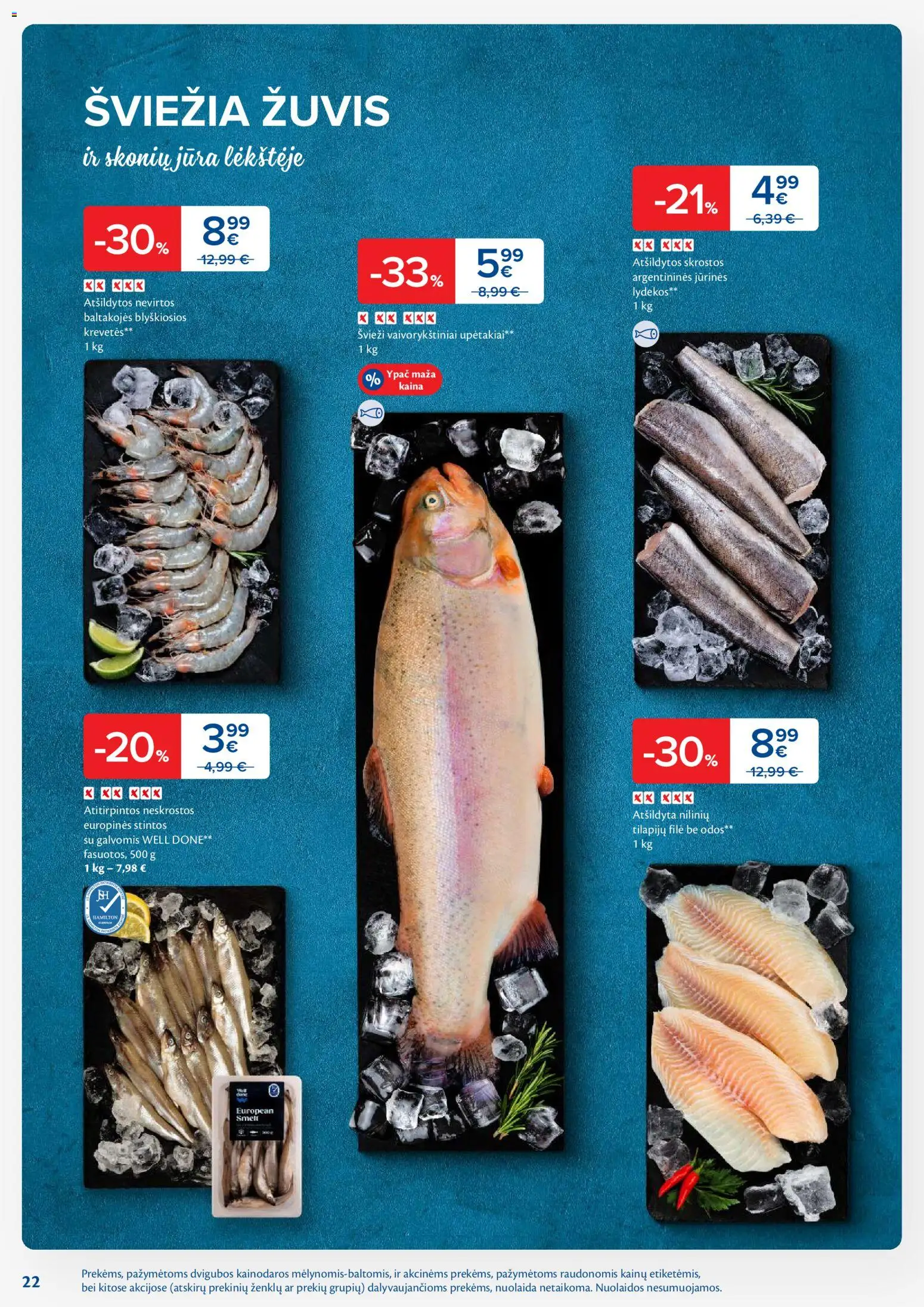 MAXIMA akcijos nuo 13.01.2026 | Puslapis: 22 | Prekių: Žuvis