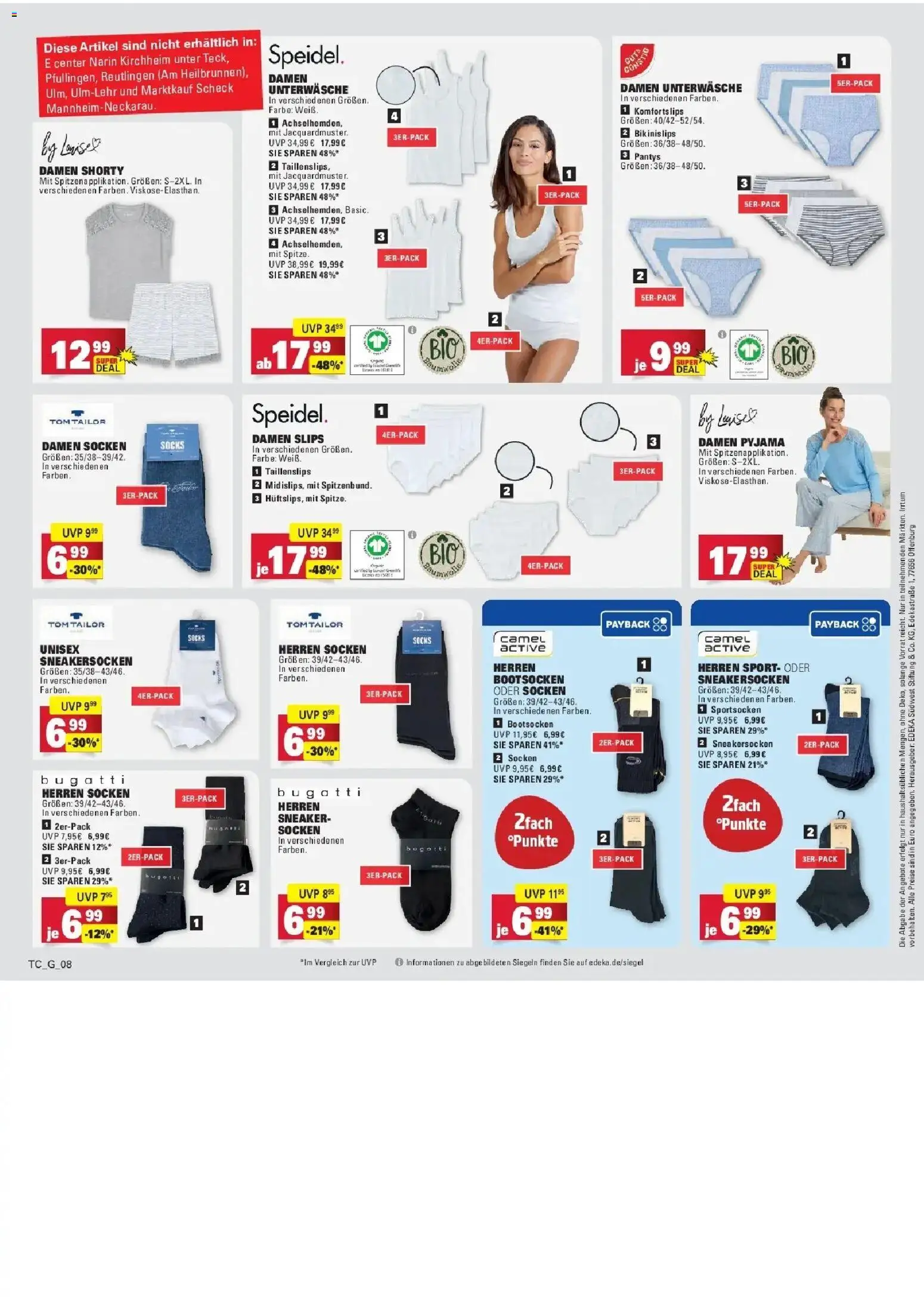 Angebote – gültig ab 23.03.2026 | Seite: 71 | Produkte: Unterwäsche, Socken, Pyjama