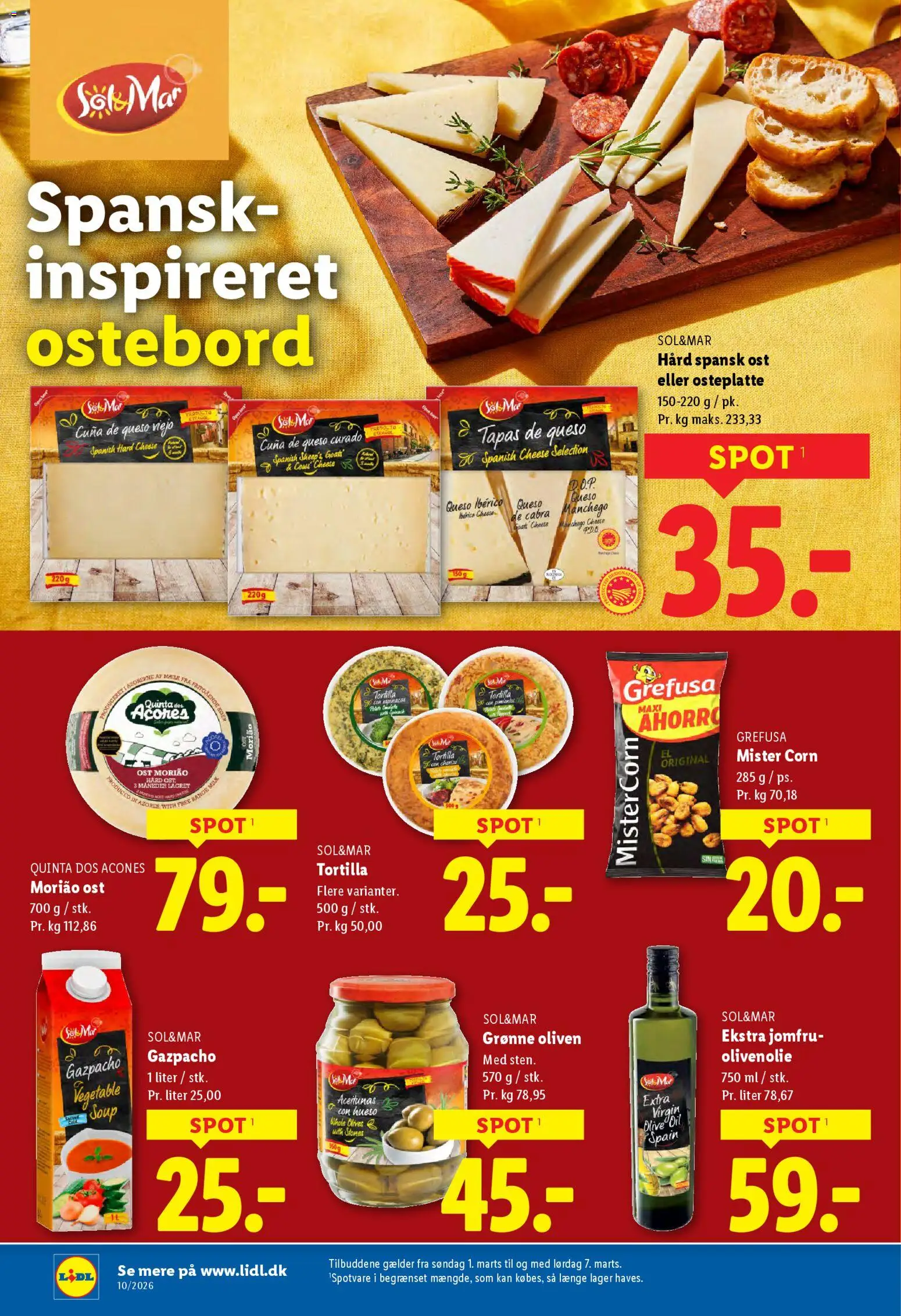 Lidl tilbudsavis – gyldig fra 01.03.2026 | Side: 13 | Produkter: Ost, Oliven, Olivenolie, Søm