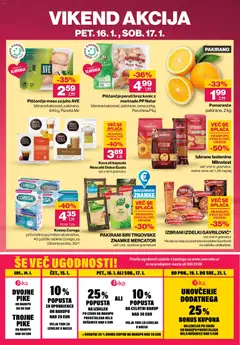 Mercator katalog akcije – veljaven od 15.01.2026 | Stran: 32 | Izdelki: Kava, Sunka, Piscancje meso, Pomarance