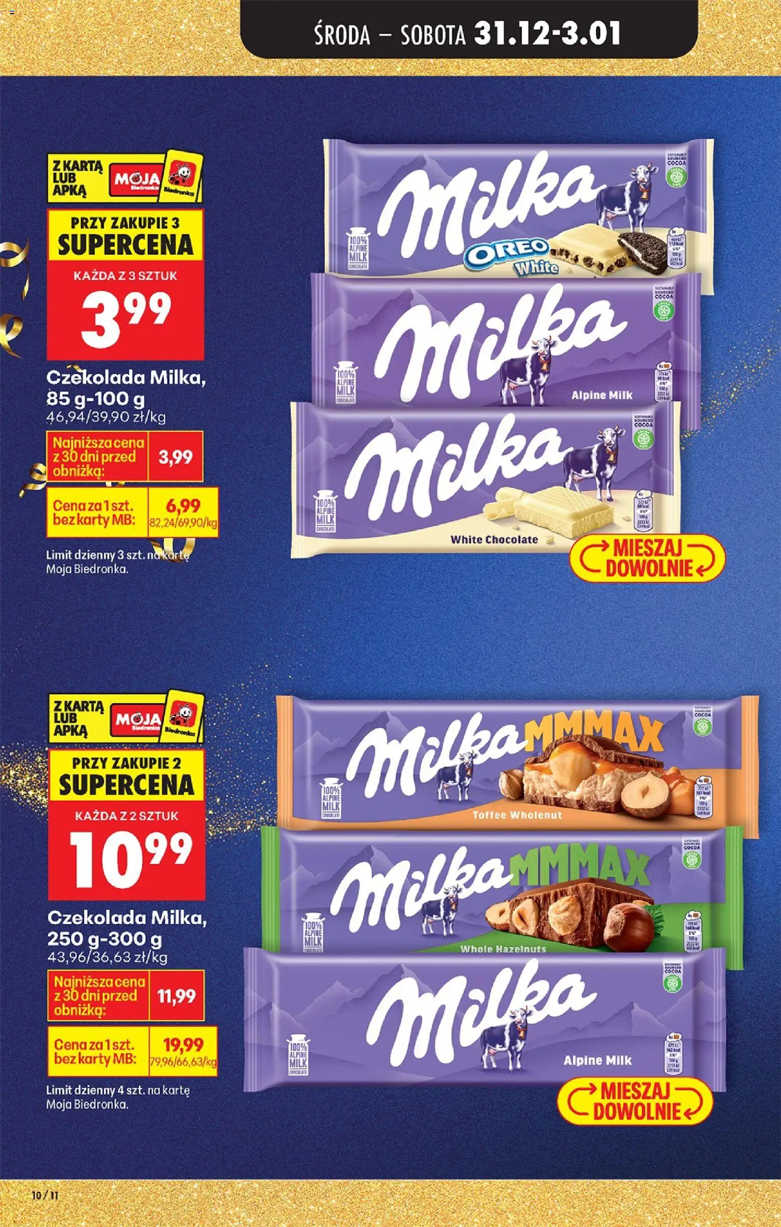 Biedronka gazetka - Oferta w tym tygodniu od 31.12.2025 | Strona: 14 | Produkty: Karta, Milka, Czekolada