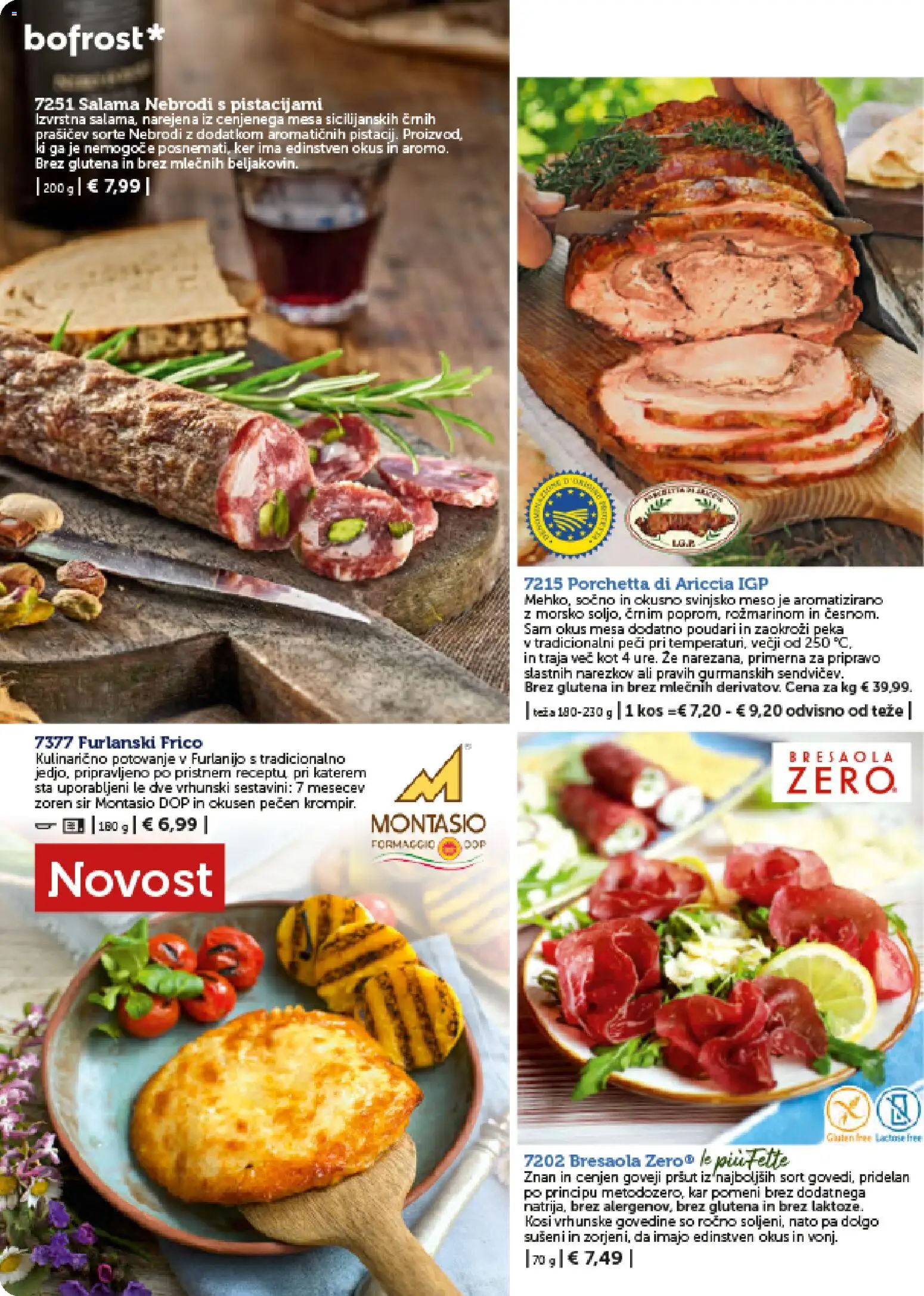 Novi Bofrost katalog ponudbe – veljaven od 01.02.2026 | Stran: 48 | Izdelki: Pršut, Kos, Sir, Svinjsko meso