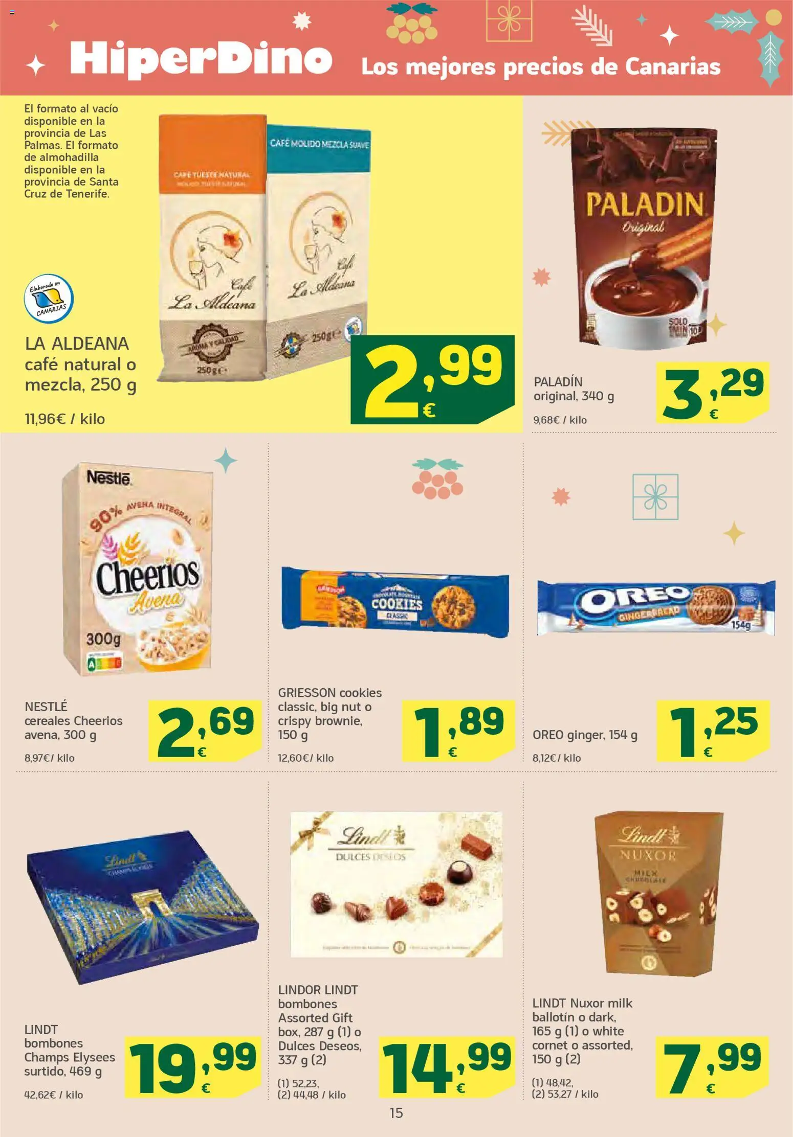 HiperDino folleto │ válido desde el 18.12.2025 | Página: 15 | Productos: Café, Café molido, Cereales, Κεραία