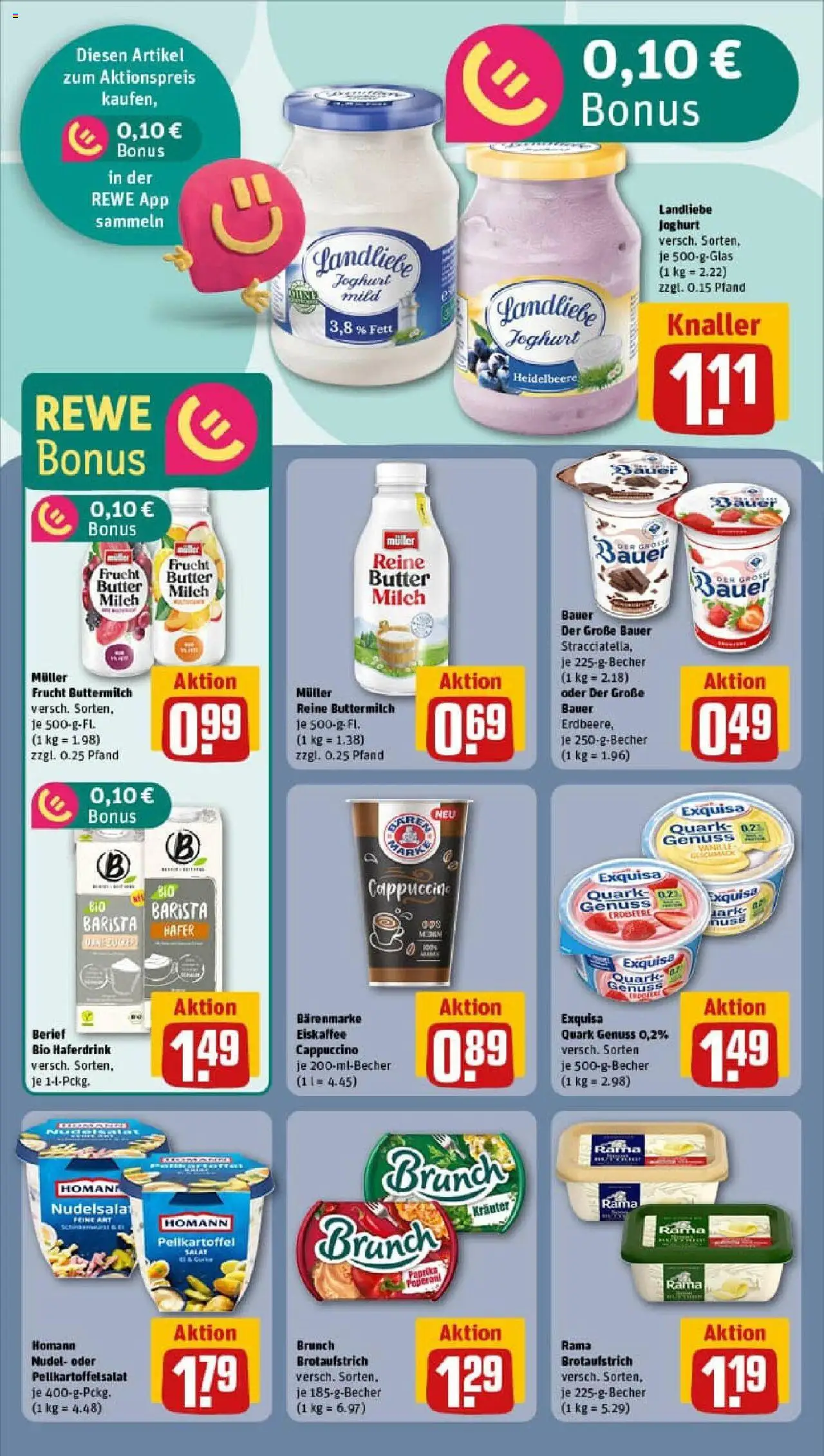 Rewe prospekt Weimar	 - gültig ab dem 03.08.2025 | Seite: 15 | Produkte: Buttermilch, Quark, Butter, Paprika